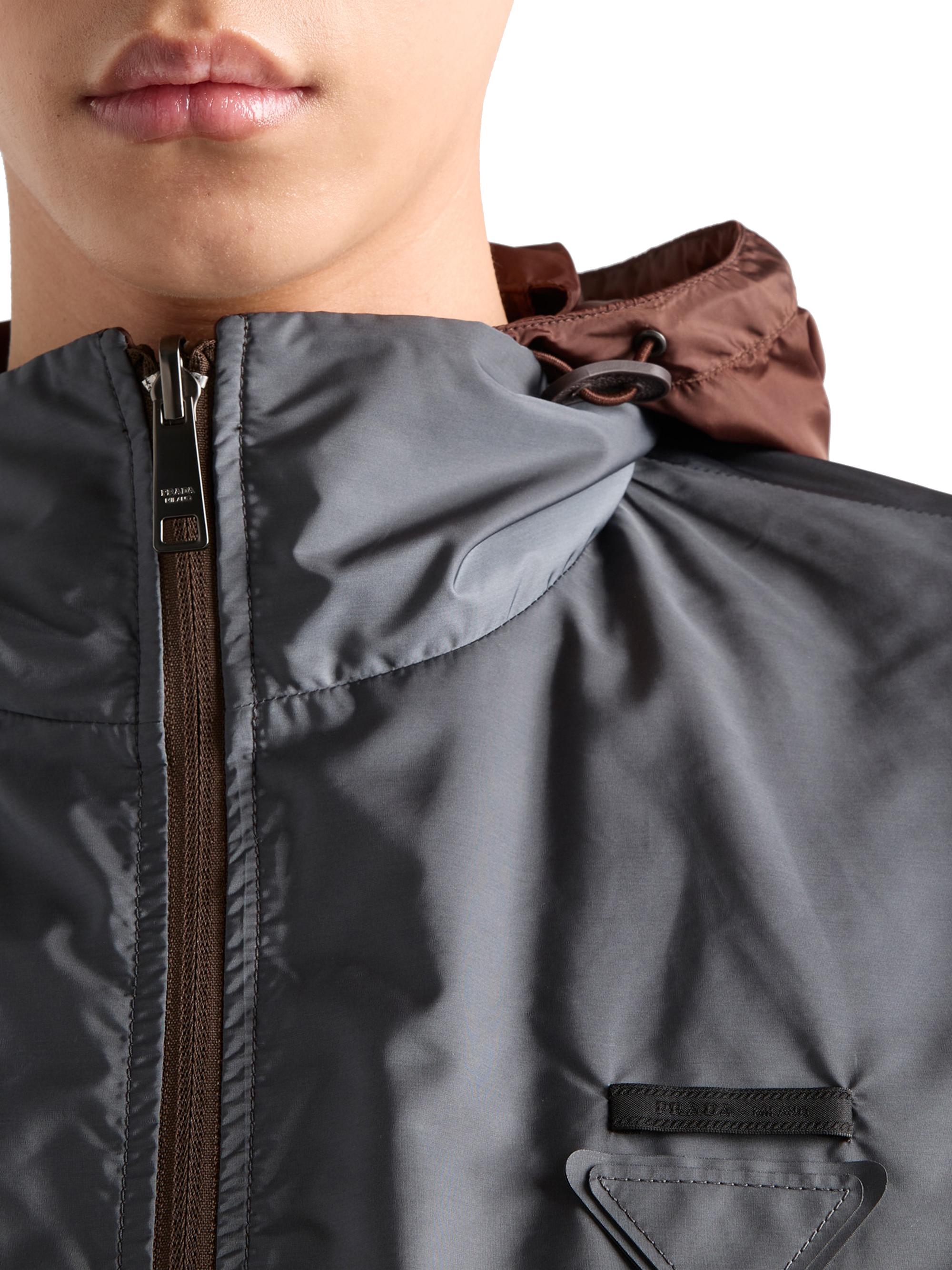 ジャケット・アウター prada reversible jacket archive Prada Reversible Re-Nylon Check Zip Hooded Jacket | Neiman Marcus