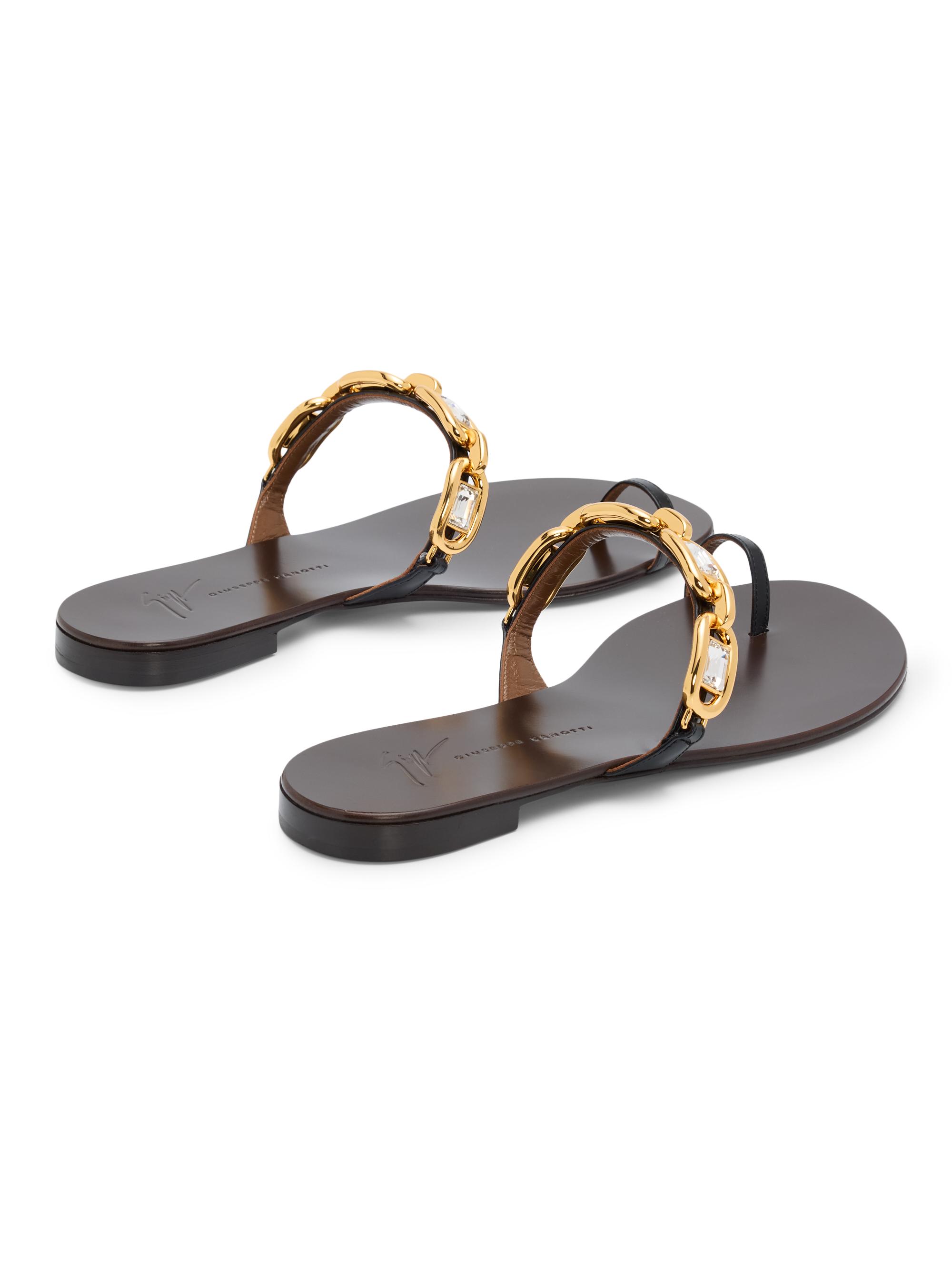 Giuseppe Zanotti Jewel Crystal-Embellished Flat Sandals | Saks