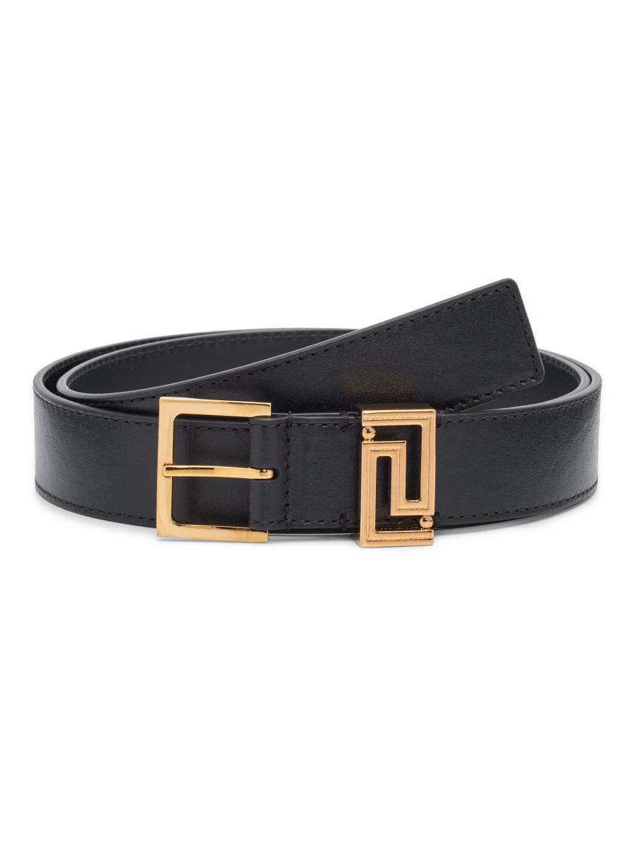 Versace Greca Leather Belt | Saks Fifth Avenue