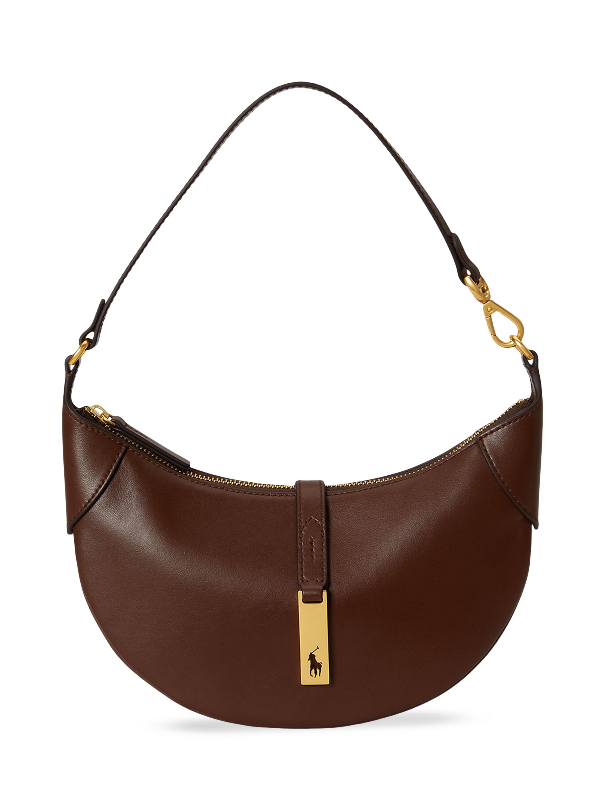 Polo Ralph Lauren Women's Leather Shoulder Bag - Cashmere