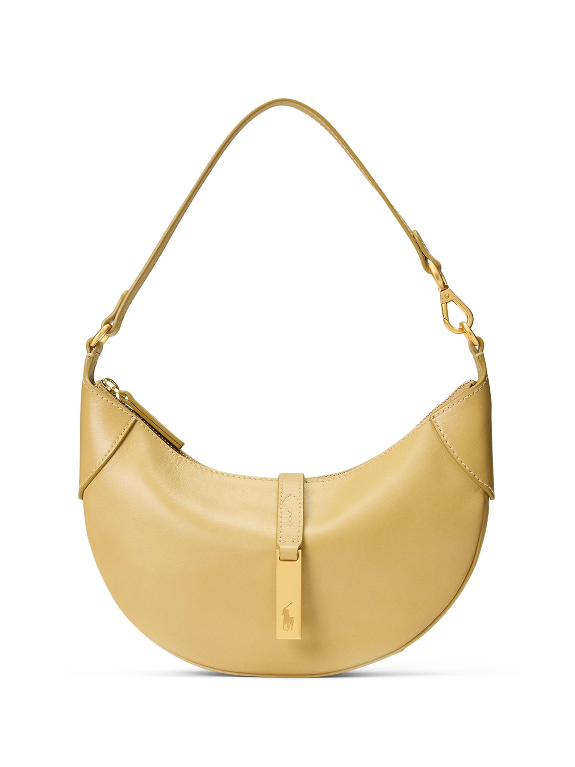 Polo Ralph Lauren Women's Leather Shoulder Bag - Cashmere