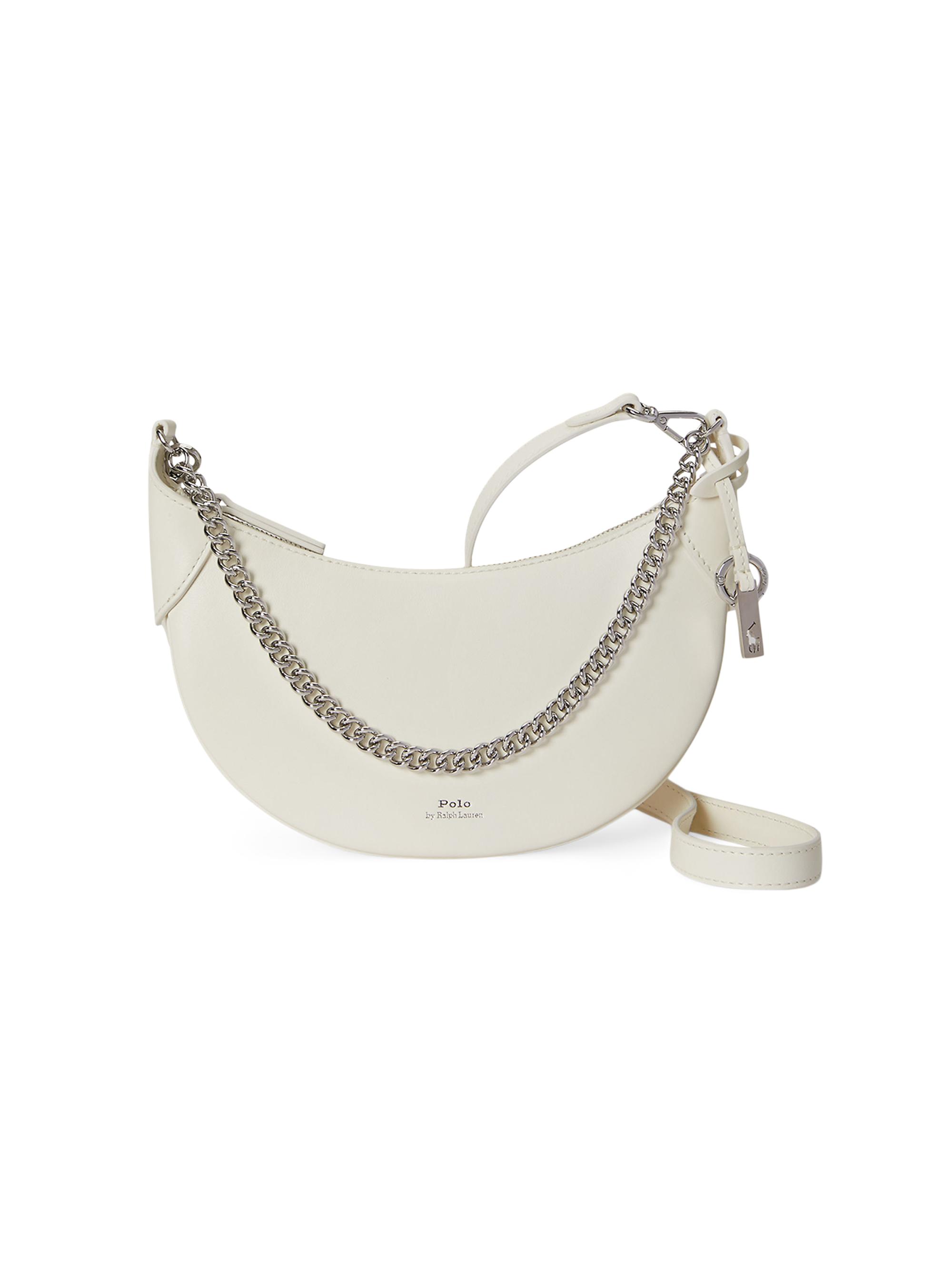 Polo Ralph Lauren Women's Leather Convertible Crossbody Bag - Frosting