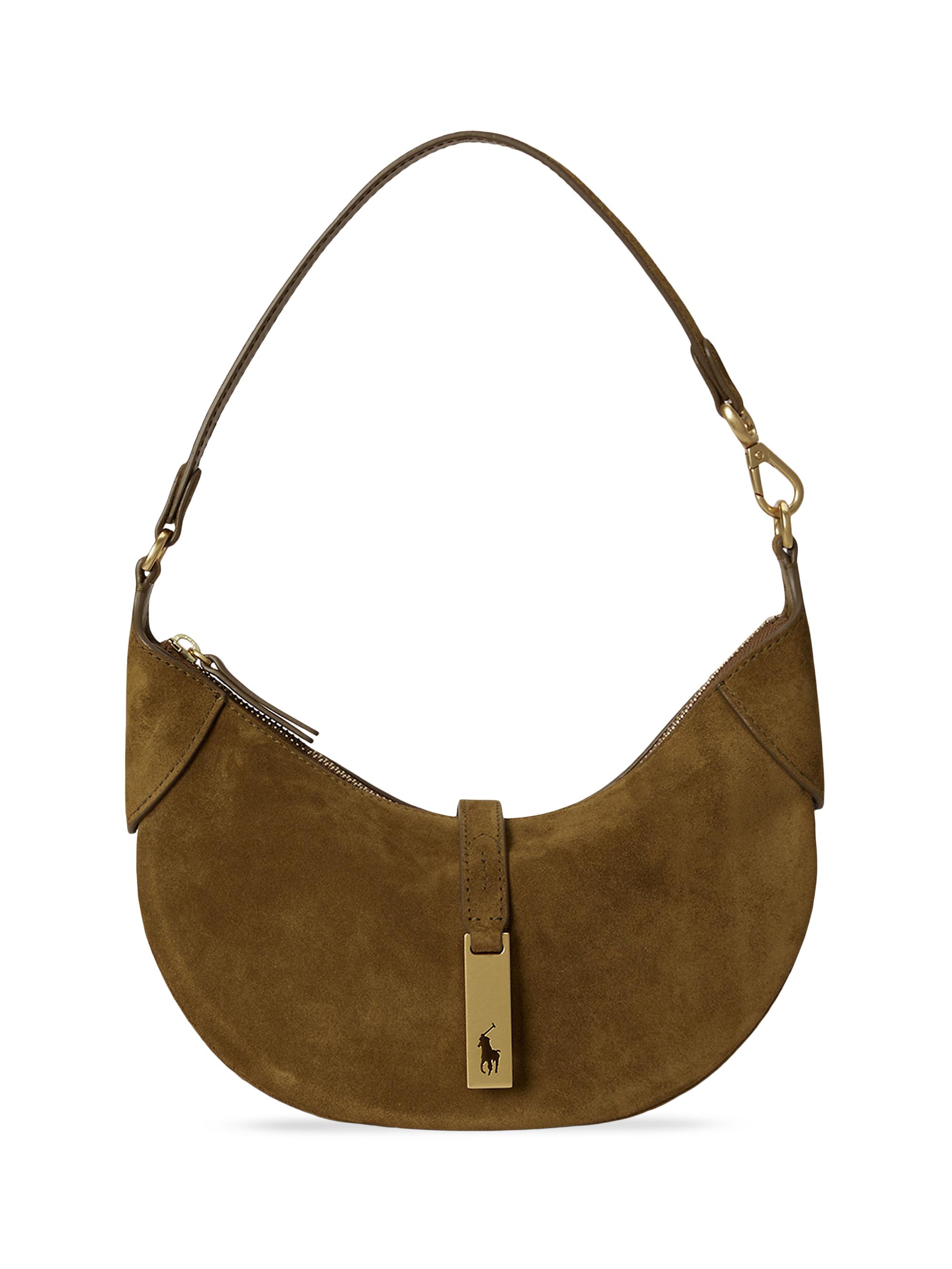 Polo Ralph Lauren Women's Polo ID Mini Suede Shoulder Bag - Red