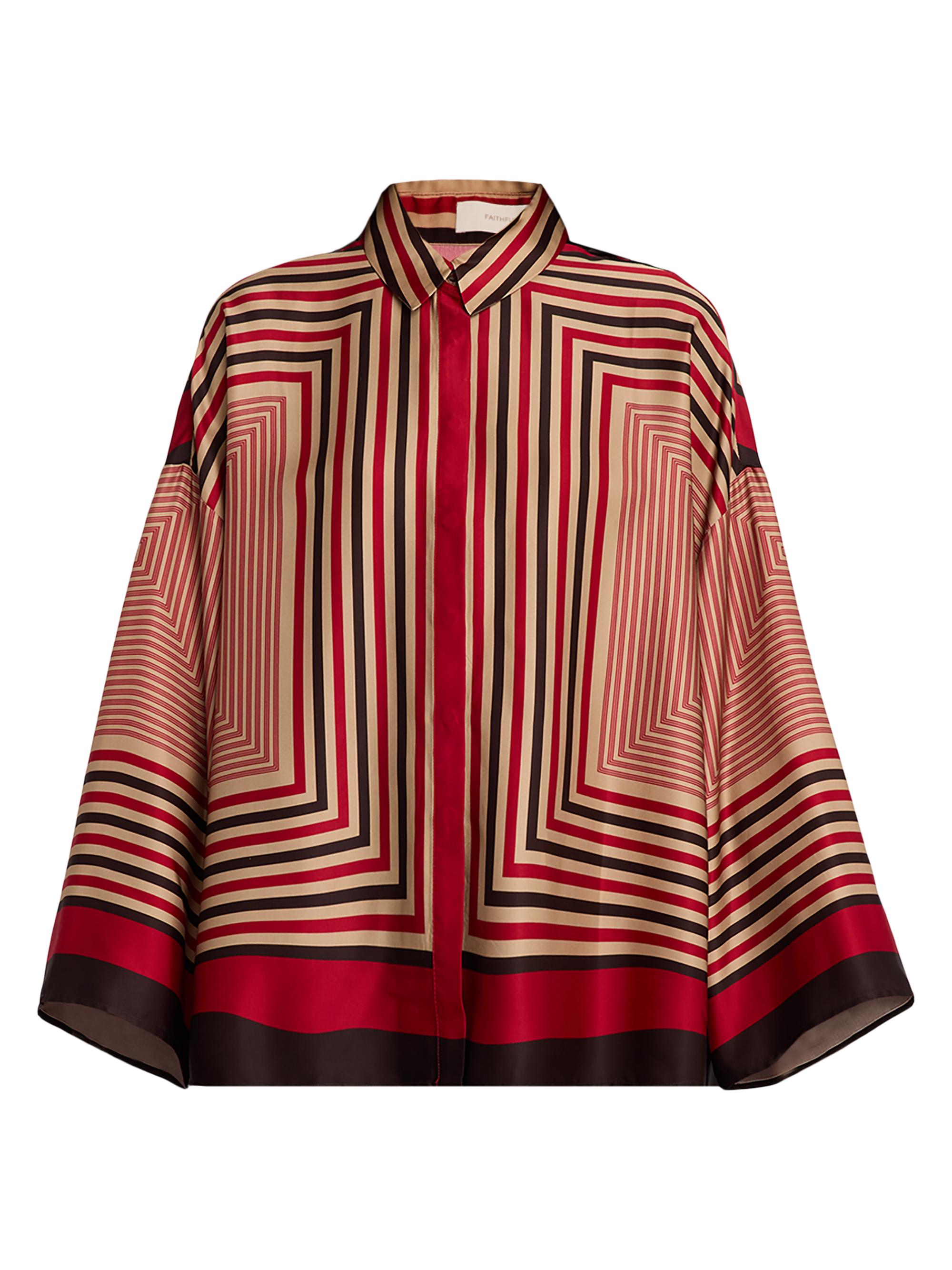 Faithfull the Brand Women's Cora Geometric Striped Shirt