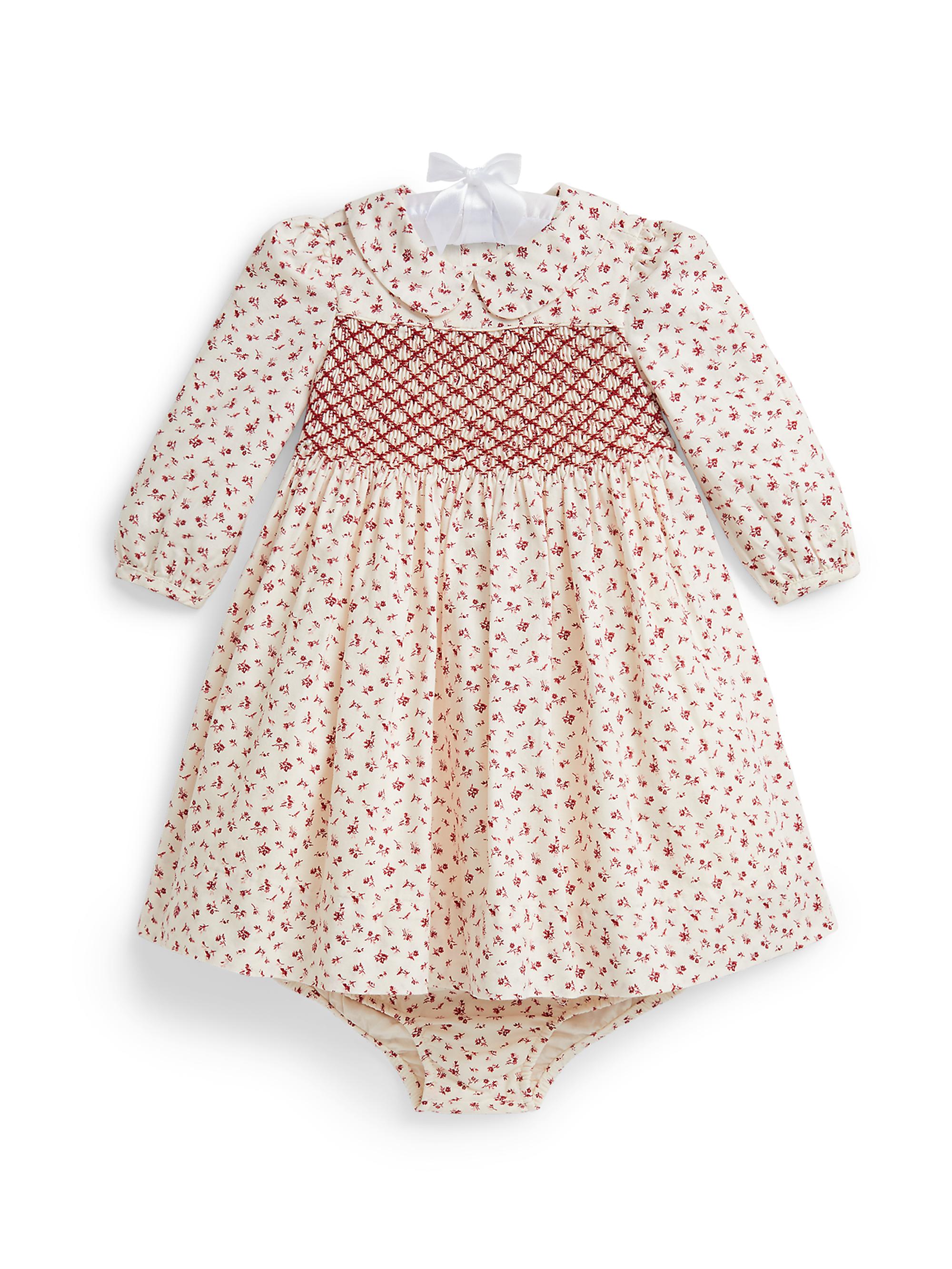 Polo Ralph Lauren Baby Girl's Cotton Twill Collared Dress & Bloomers Set |  Saks Fifth Avenue
