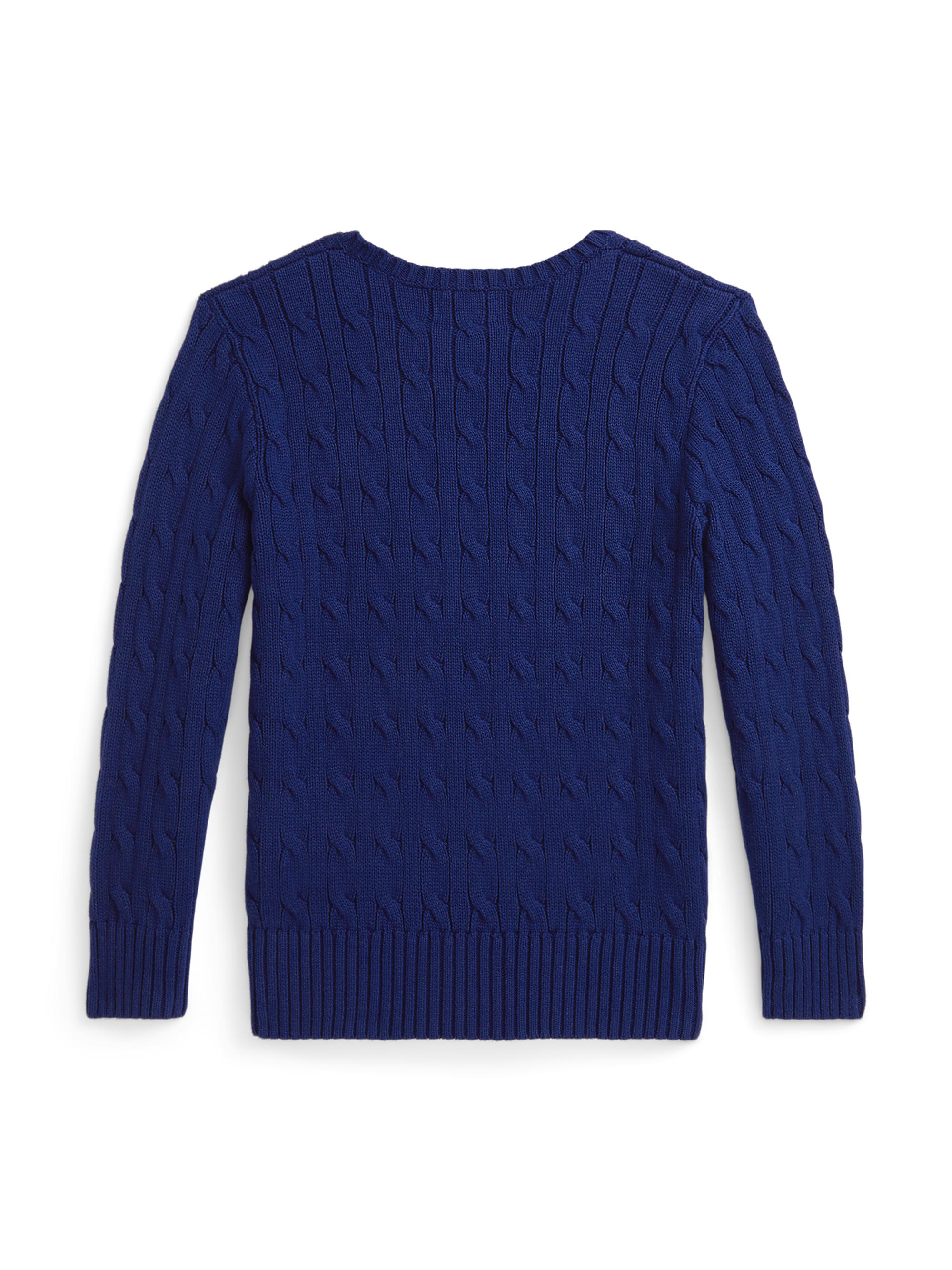 Polo Ralph Lauren Little Boy's & Boy's Cable-Knit Crewneck Sweater