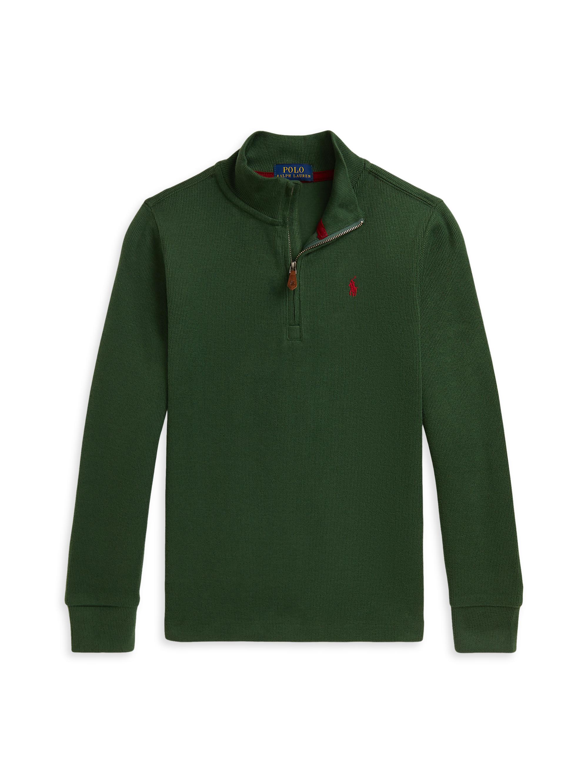 Little Boy's & Ribbed Half-Zip Sweater