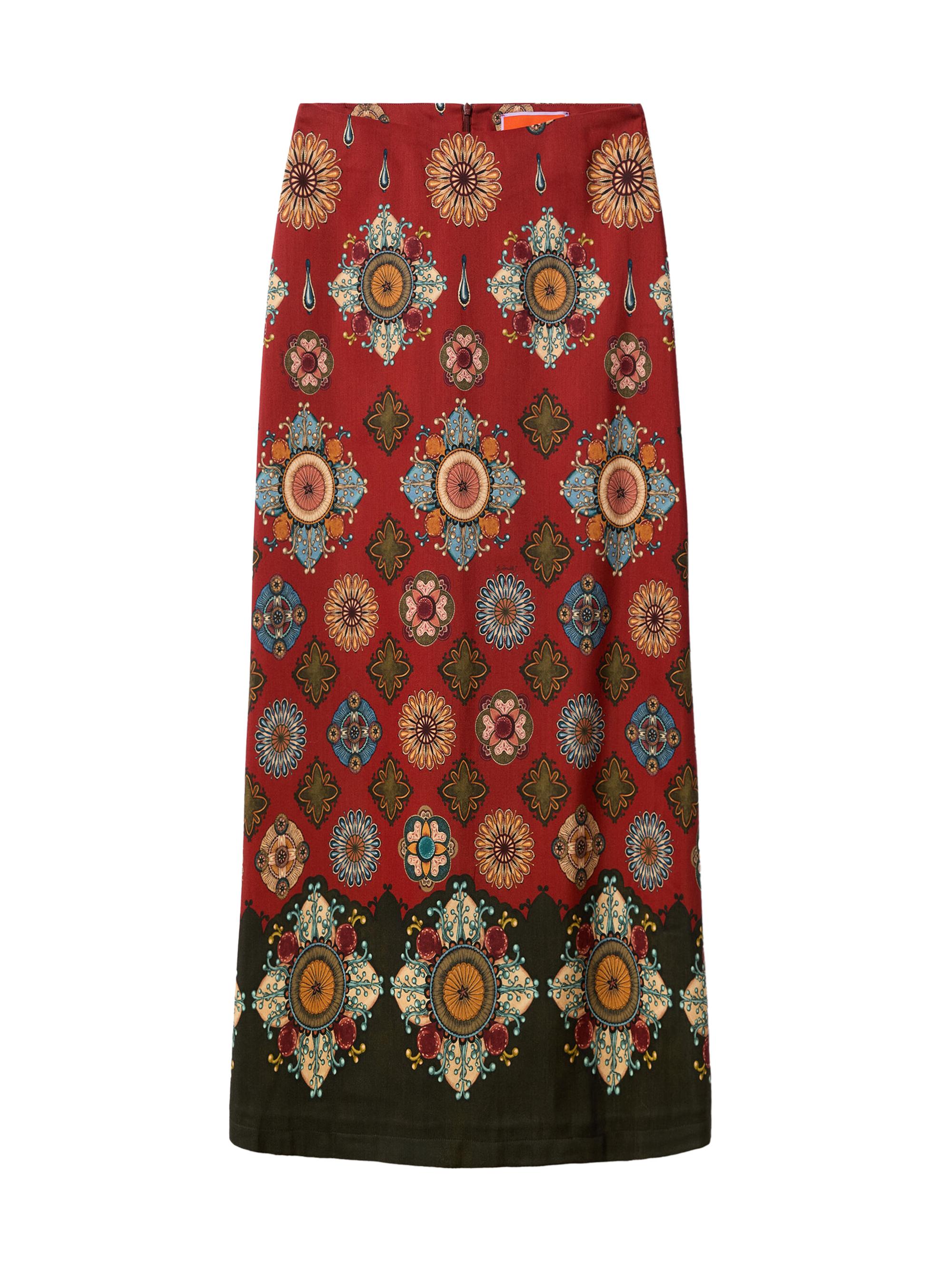 La DoubleJ Women's A Long Skirt - Nucleus Placee Rust