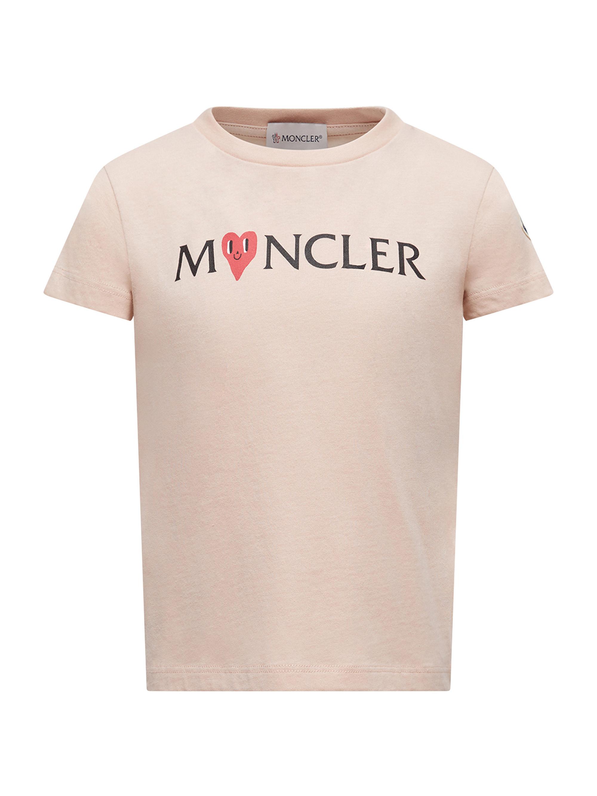 Moncler Little Girl's & Girl's Crewneck T-Shirt in Cotton - Light Pink