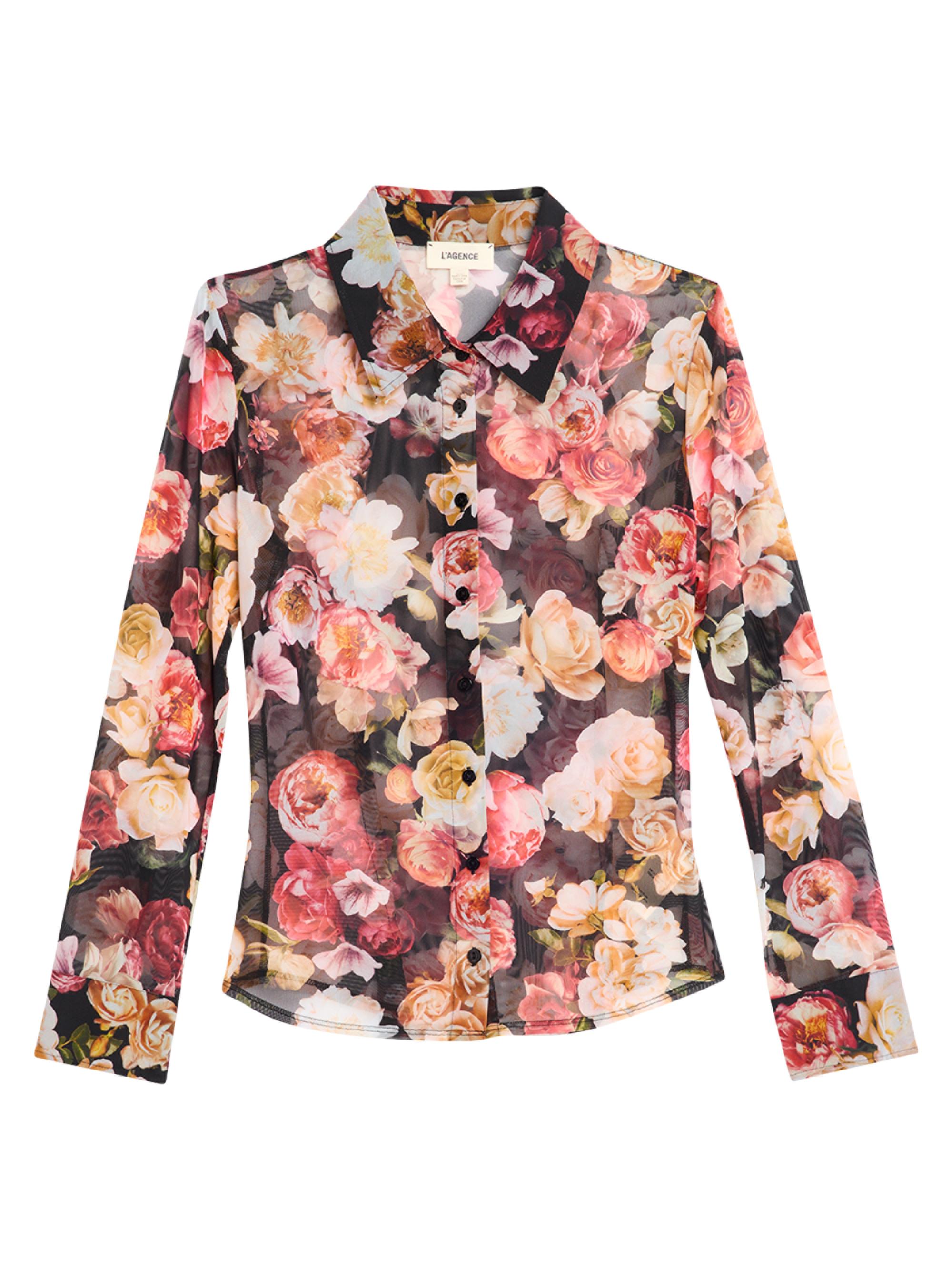 Indiana Floral Fitted Mesh Shirt