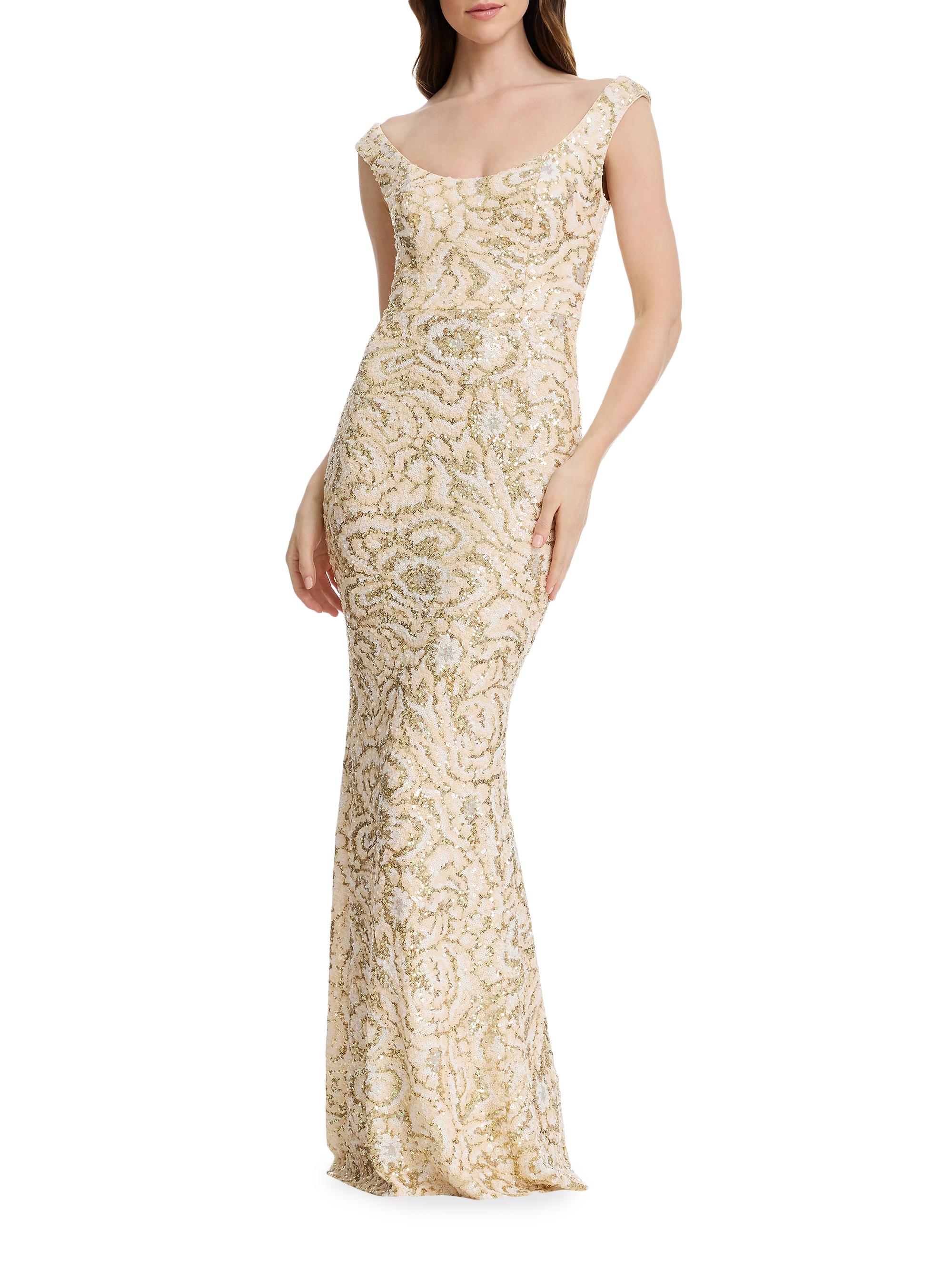open lace back dress Dress The Population Catalina Dress - Orange main image 1
