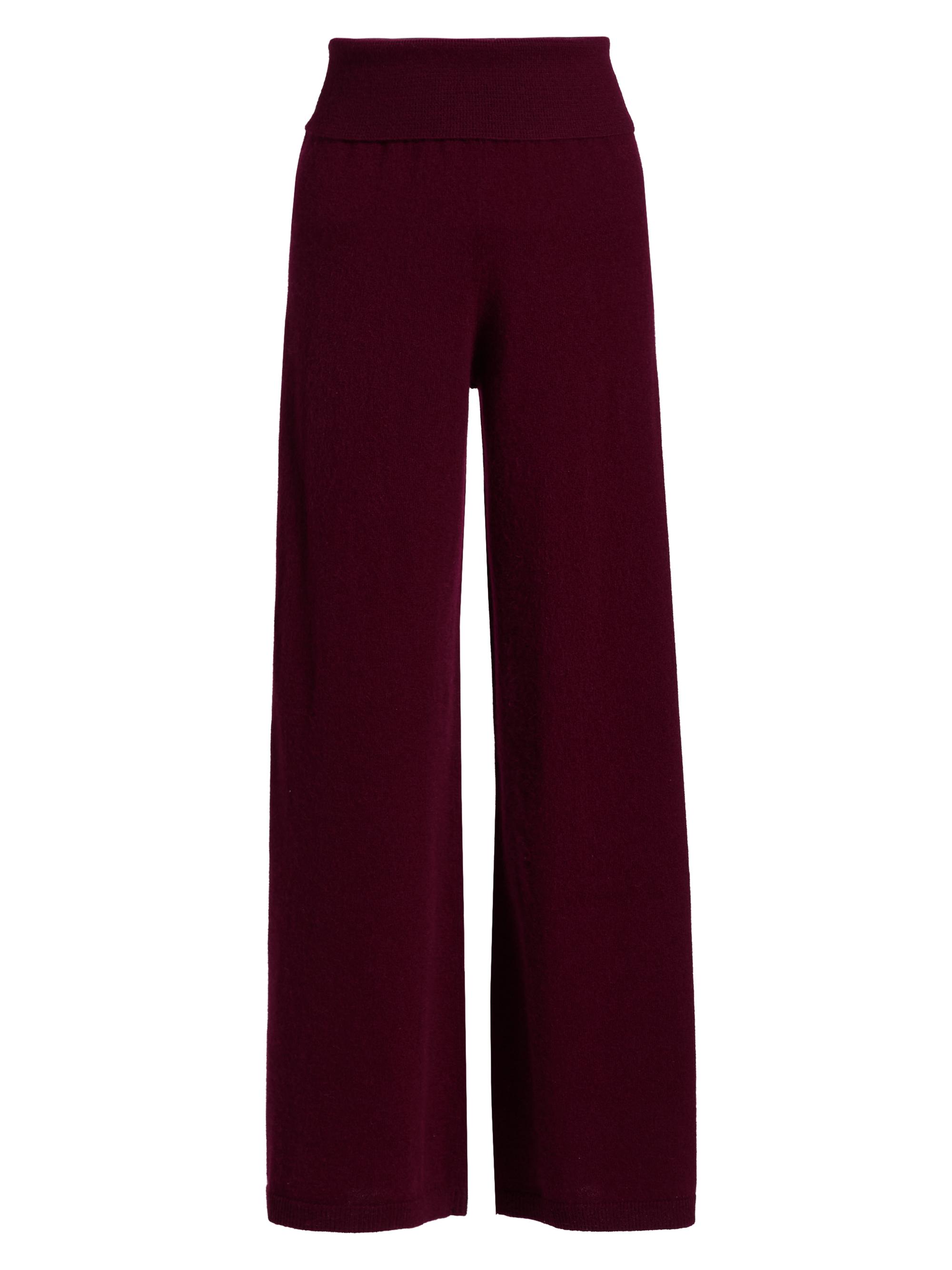 Cashmere Foldover Knit Pants
