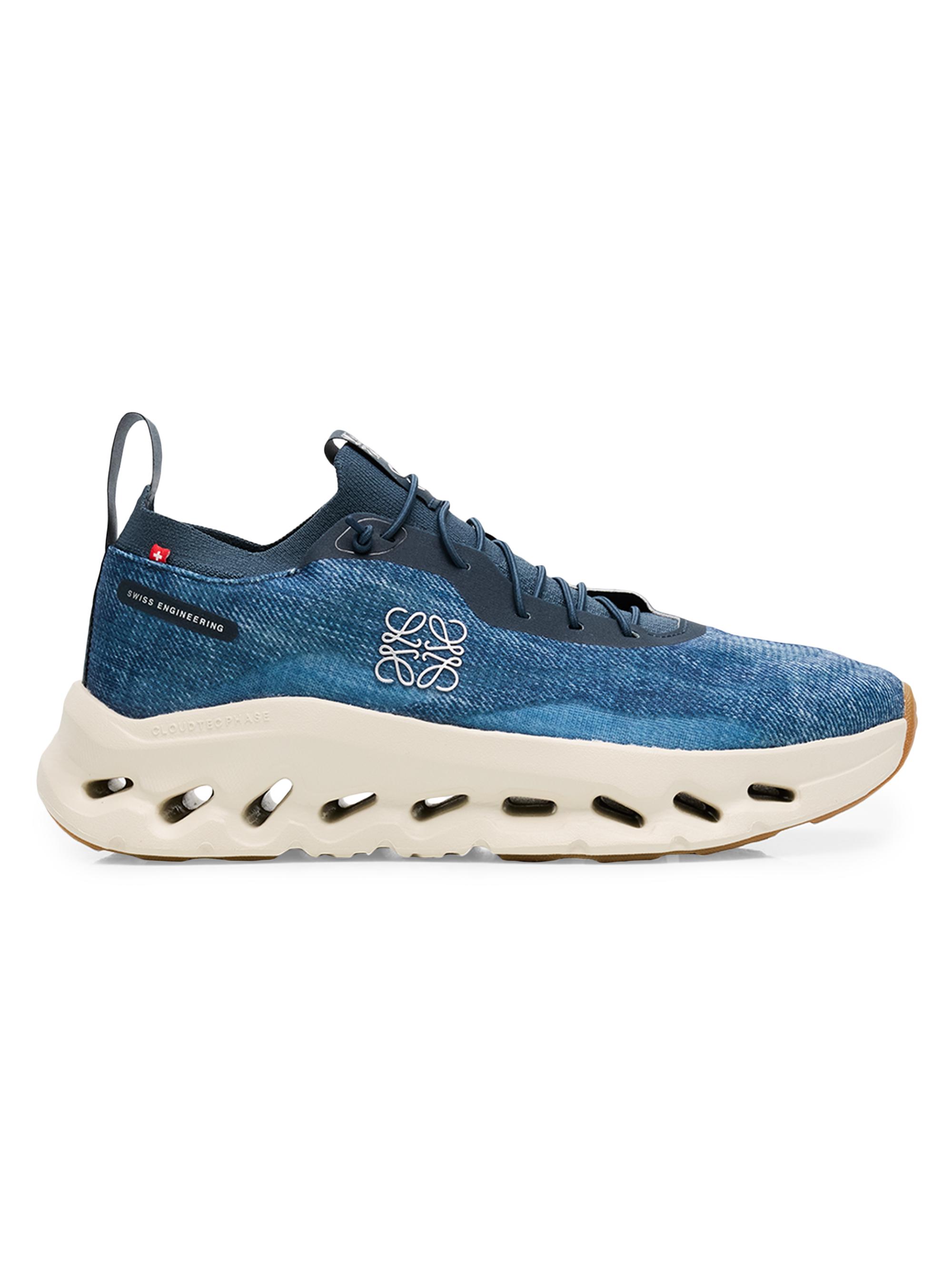 LOEWE LOEWE x On Cloudtilt Denim-Print Sneakers | Saks Fifth Avenue