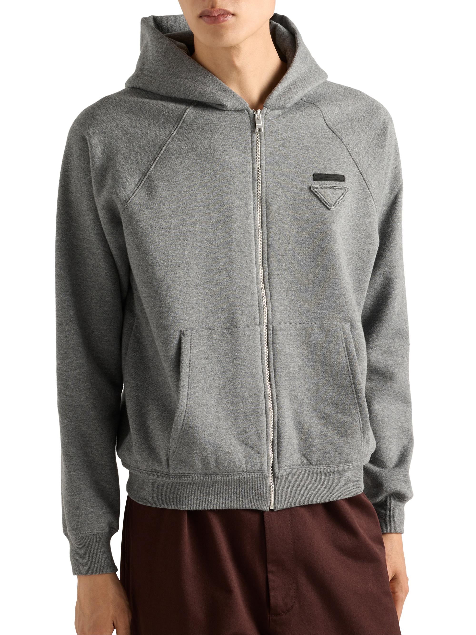 Prada Cashmere Blend Zipper Hoodie | Saks Fifth Avenue