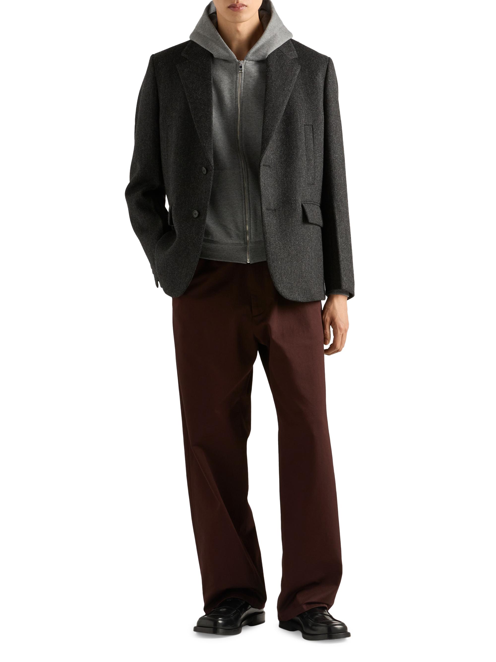 Prada Cashmere Blend Zipper Hoodie | Saks Fifth Avenue