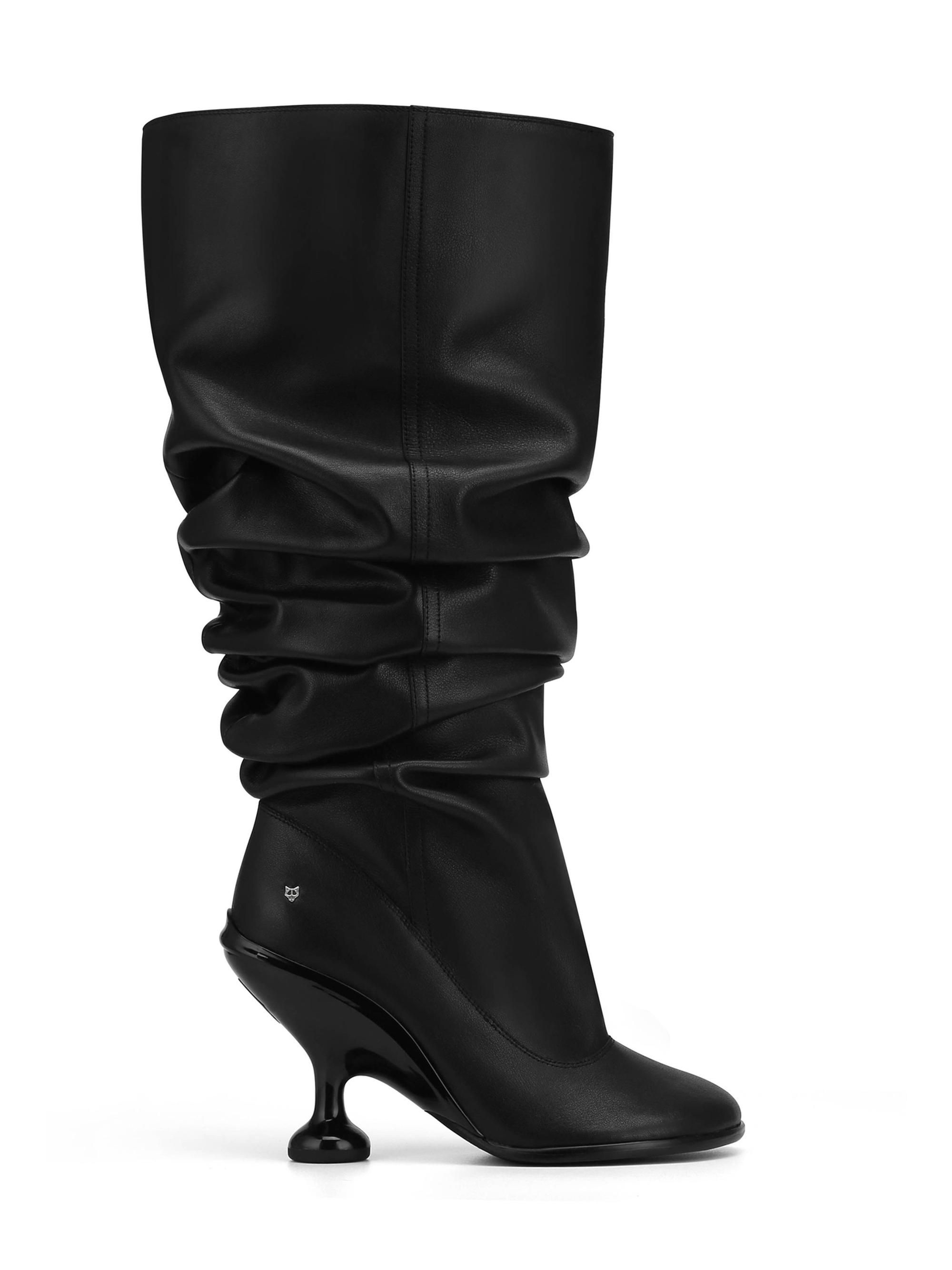 NAKED WOLFE SUGAR BLACK STRETCH ハイヒールブーツ Naked Wolfe Sugar Black Platform Booties | Saks Fifth Avenue