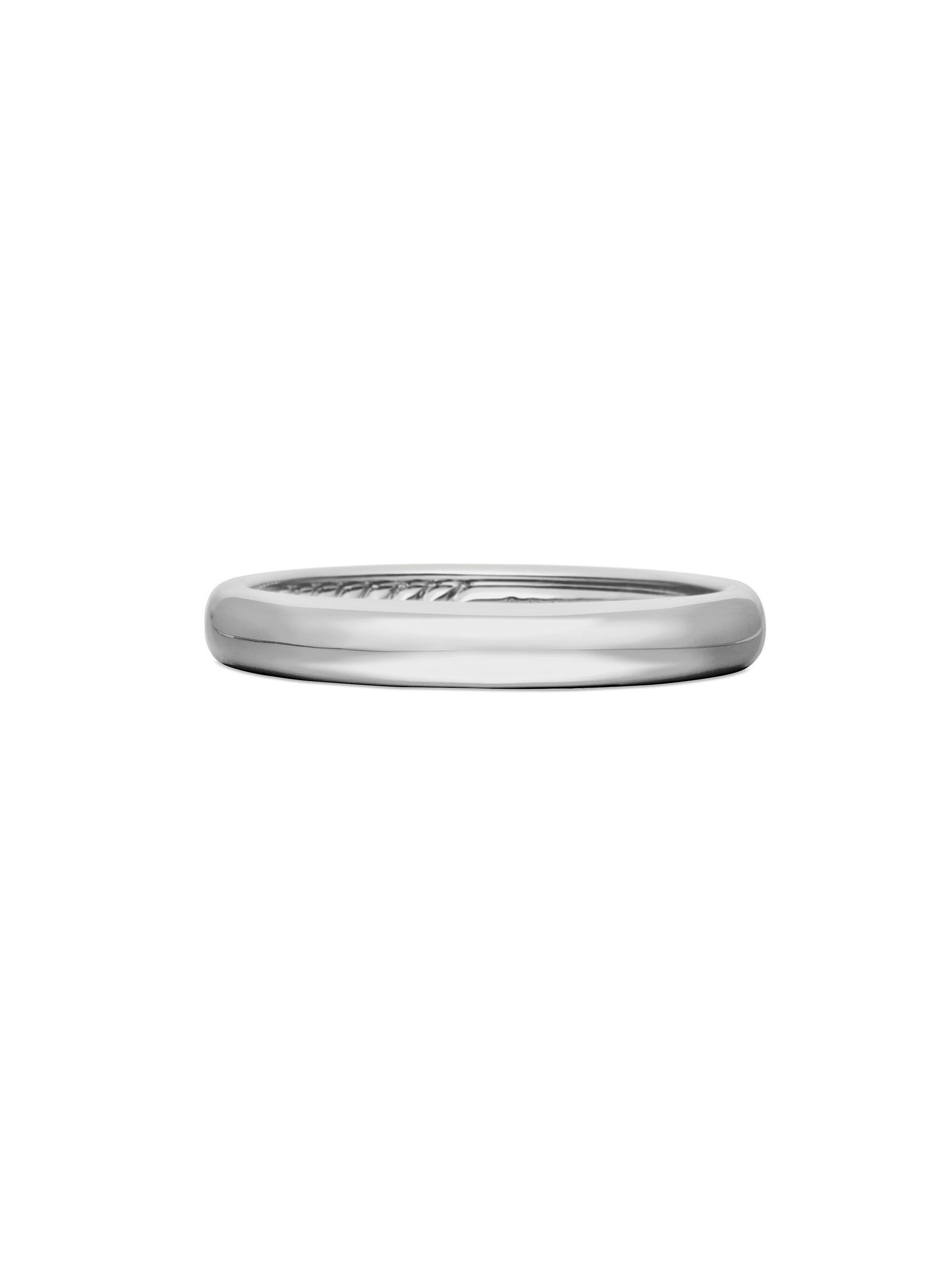 David Yurman Men's Classic Band Ring in Platinum - Silver