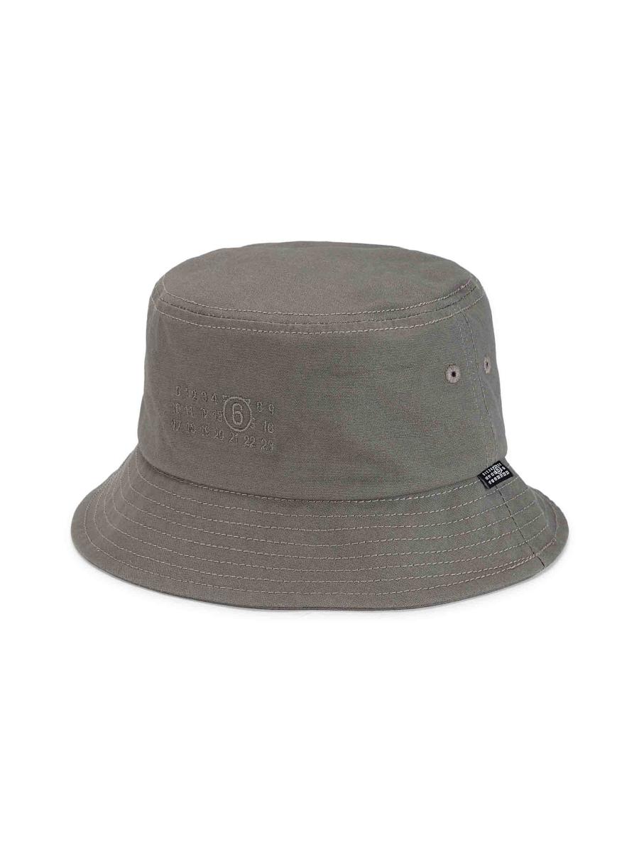 帽子 nessa6 MM6 Maison Margiela Logo Cotton Canvas Bucket Hat | Saks Fifth Avenue