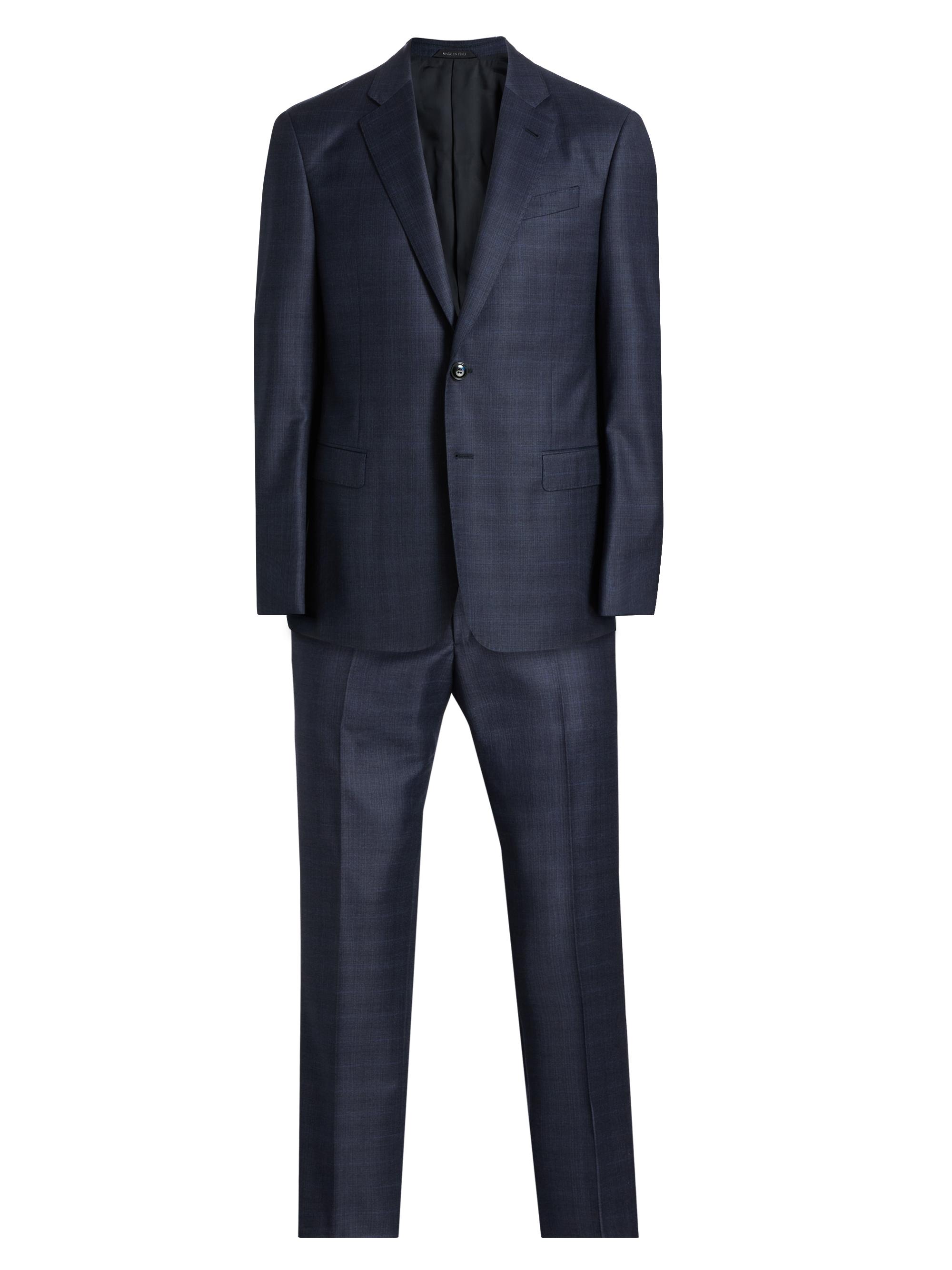 ヴィンテージ Giorgio Armani ダークグレー スーツ Giorgio Armani virgin-wool Suit | Grey | FARFETCH