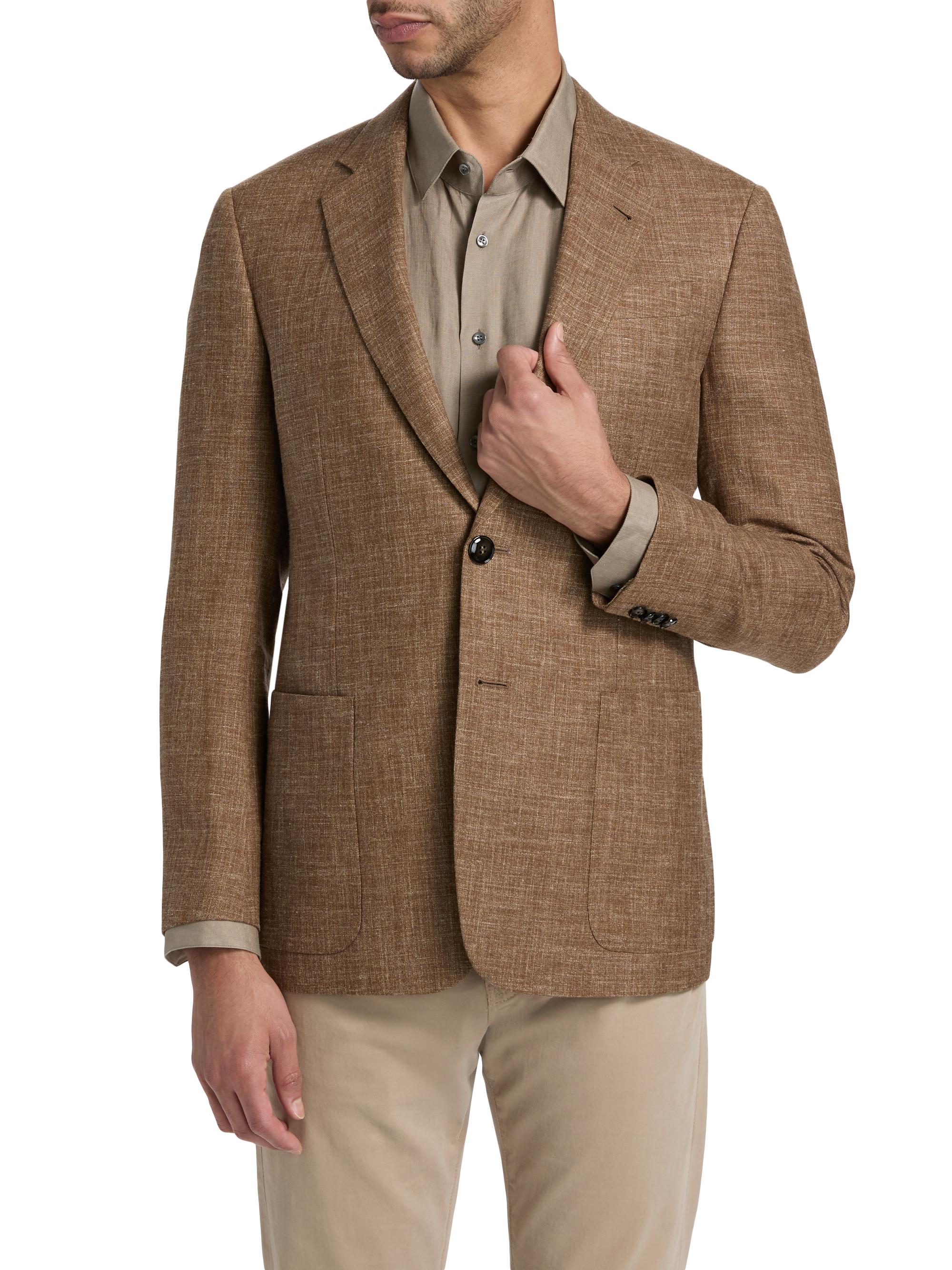 Giorgio Armani Woven Sports Jacket | Saks Fifth Avenue