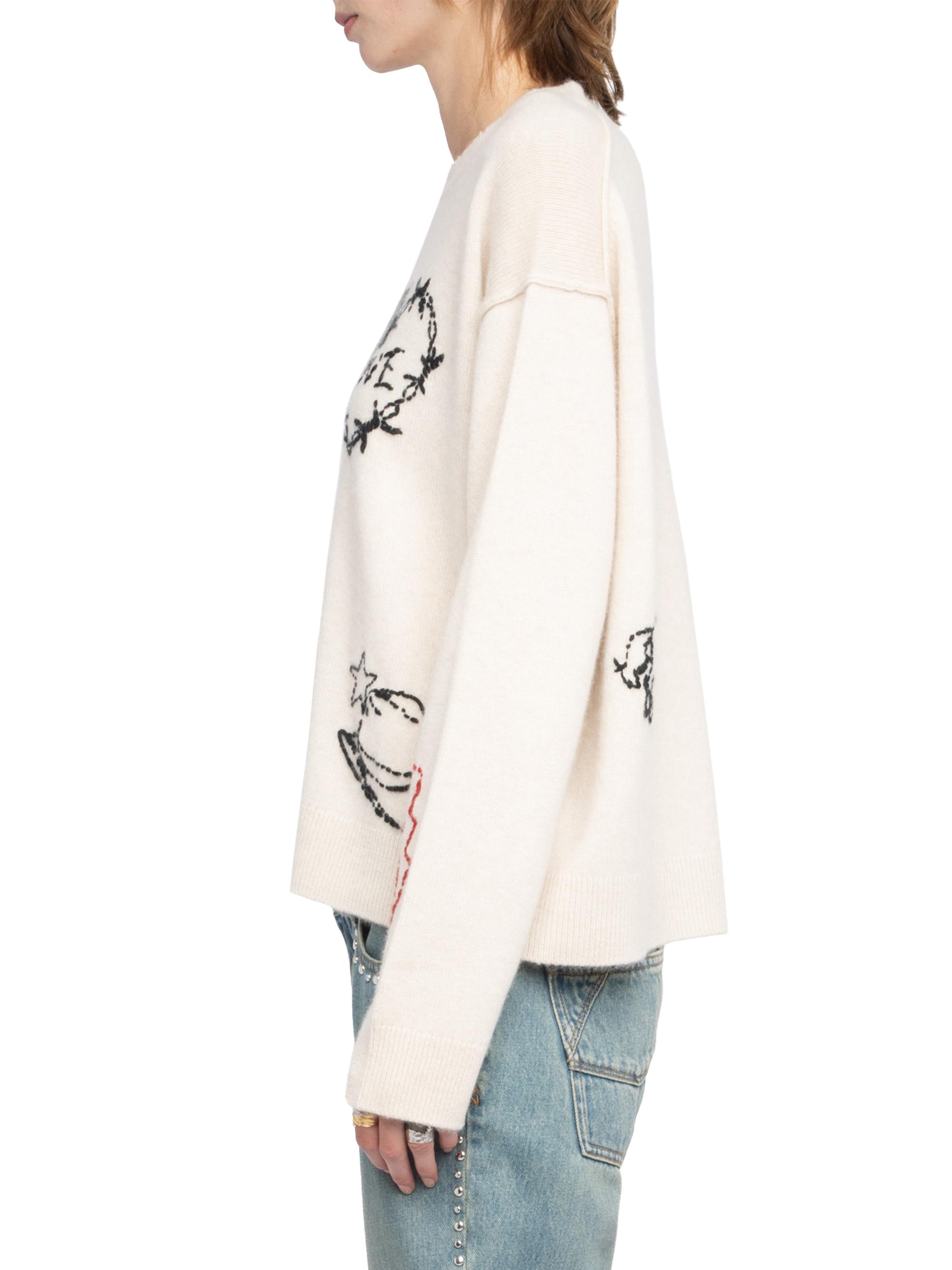 Zadig & Voltaire Markuz Cashmere West Graph Sweater | Saks Fifth