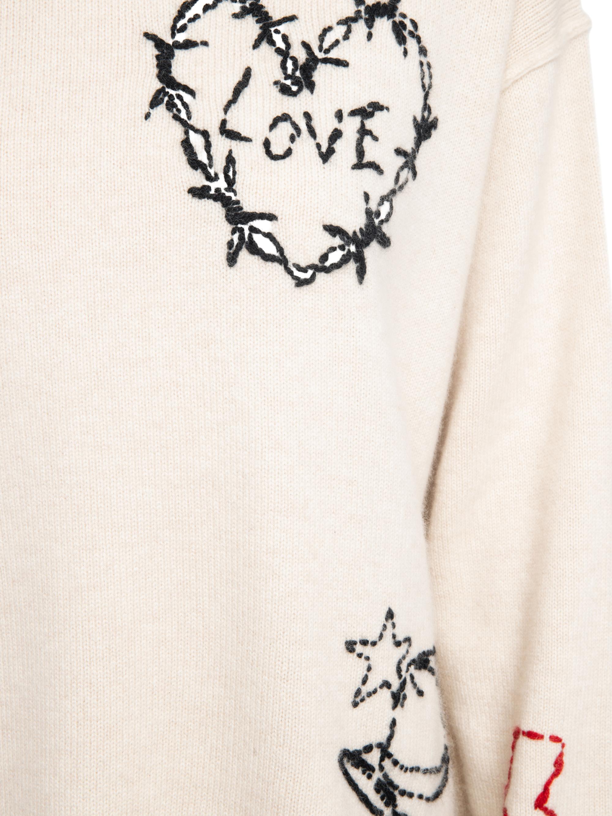 Zadig & Voltaire Markuz Cashmere West Graph Sweater | Saks Fifth