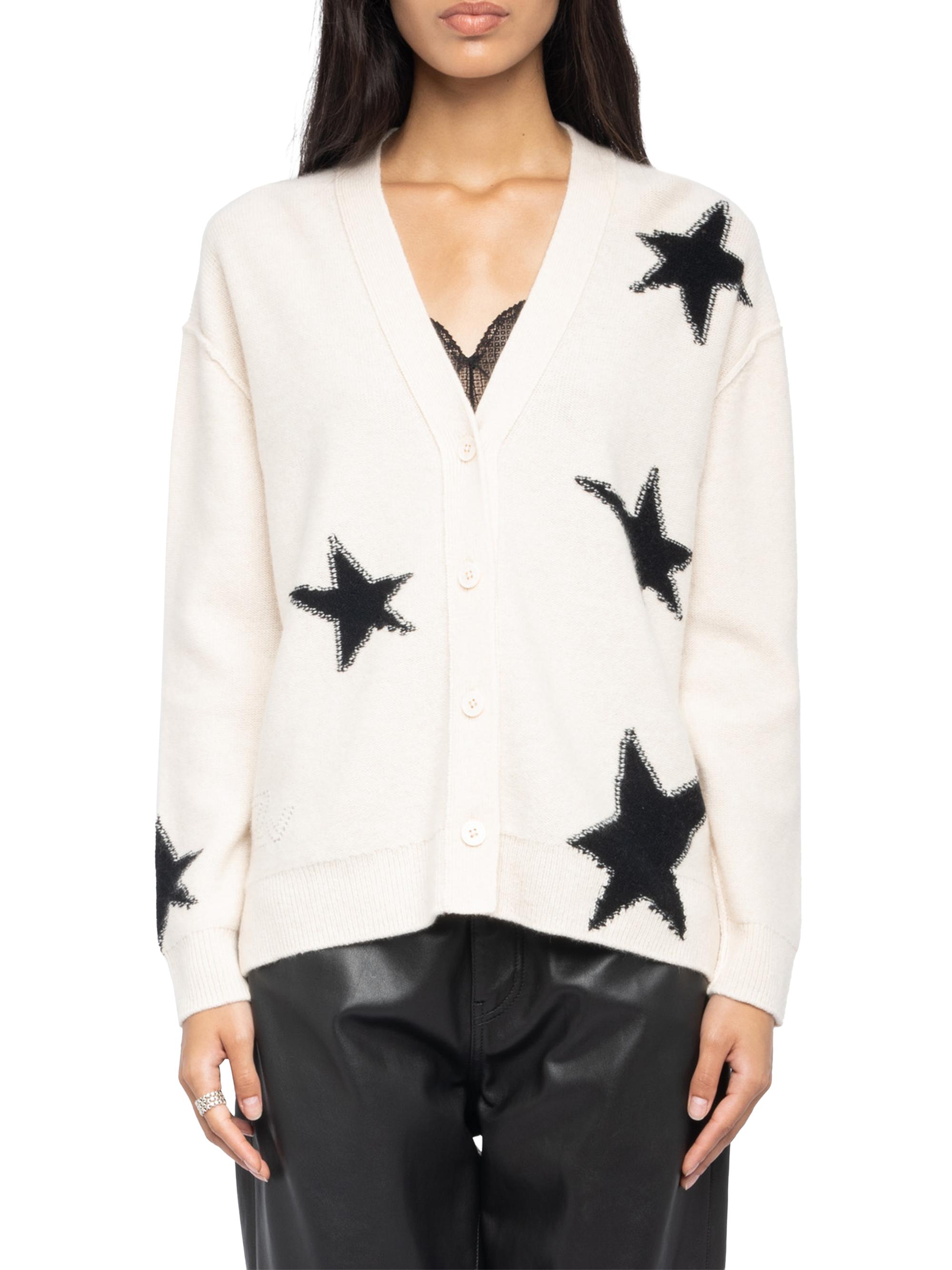 Zadig & Voltaire Mirkaz Stars Cashmere Cardigan | Saks Fifth Avenue