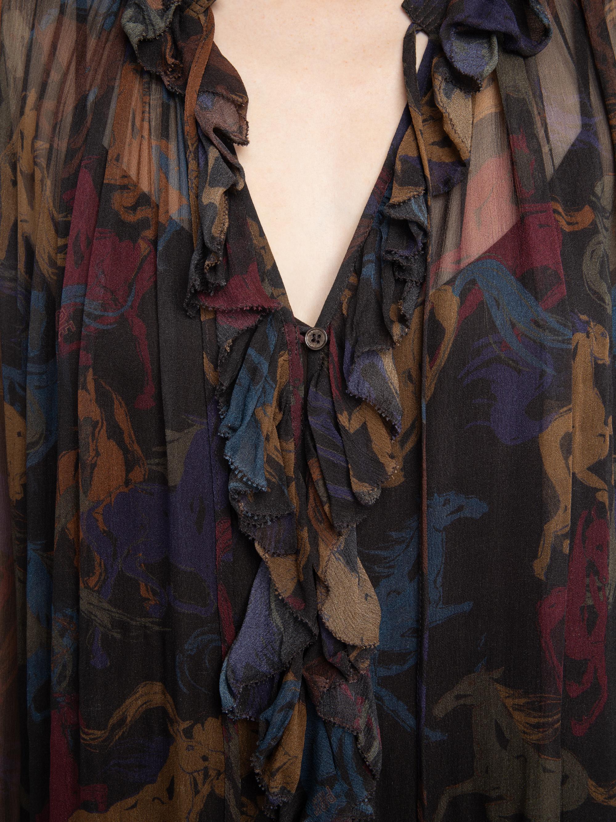 knee length dresses for ladies Malin Horse Print Maxi Dress main image 1