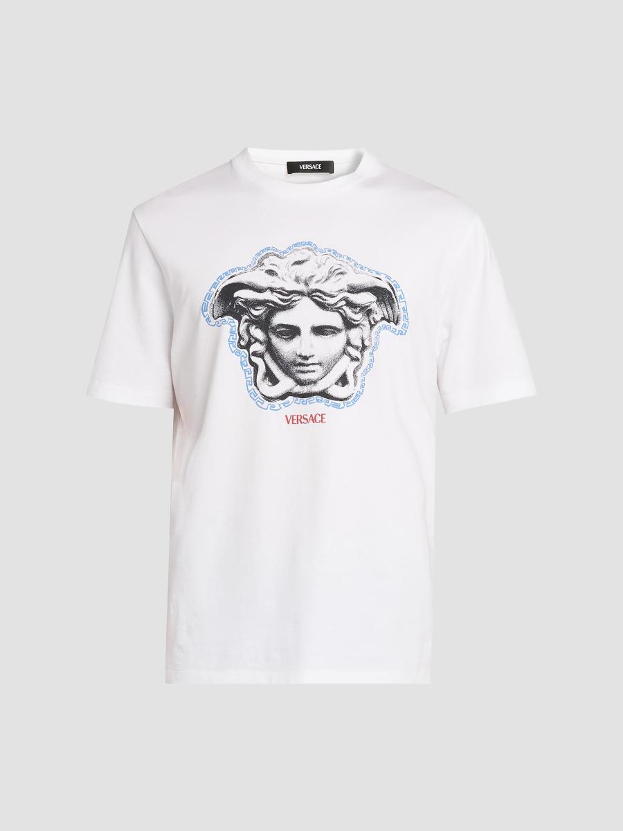 VERSACE La Greca Medusa スマイル 長袖シャツシルク 0400025194843?wid=900