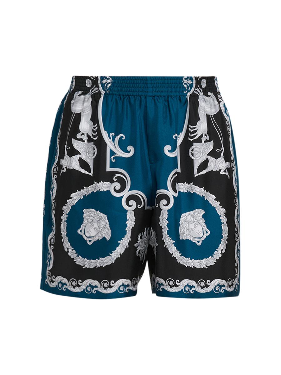 Versace Hall of Heroes Silk Twill Shorts | Saks Fifth Avenue