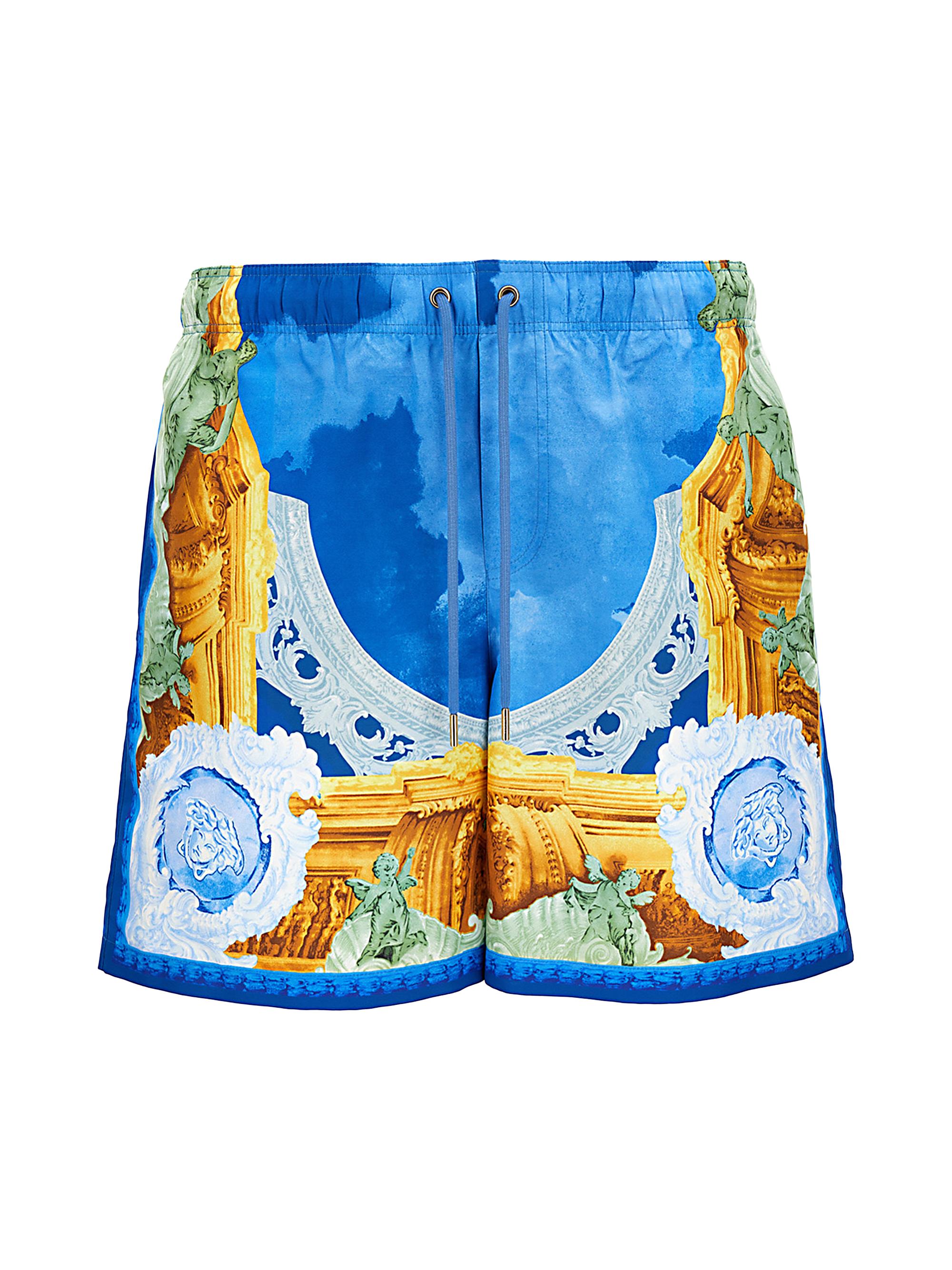 Versace Men's Affresco Printed Swim Trunks
