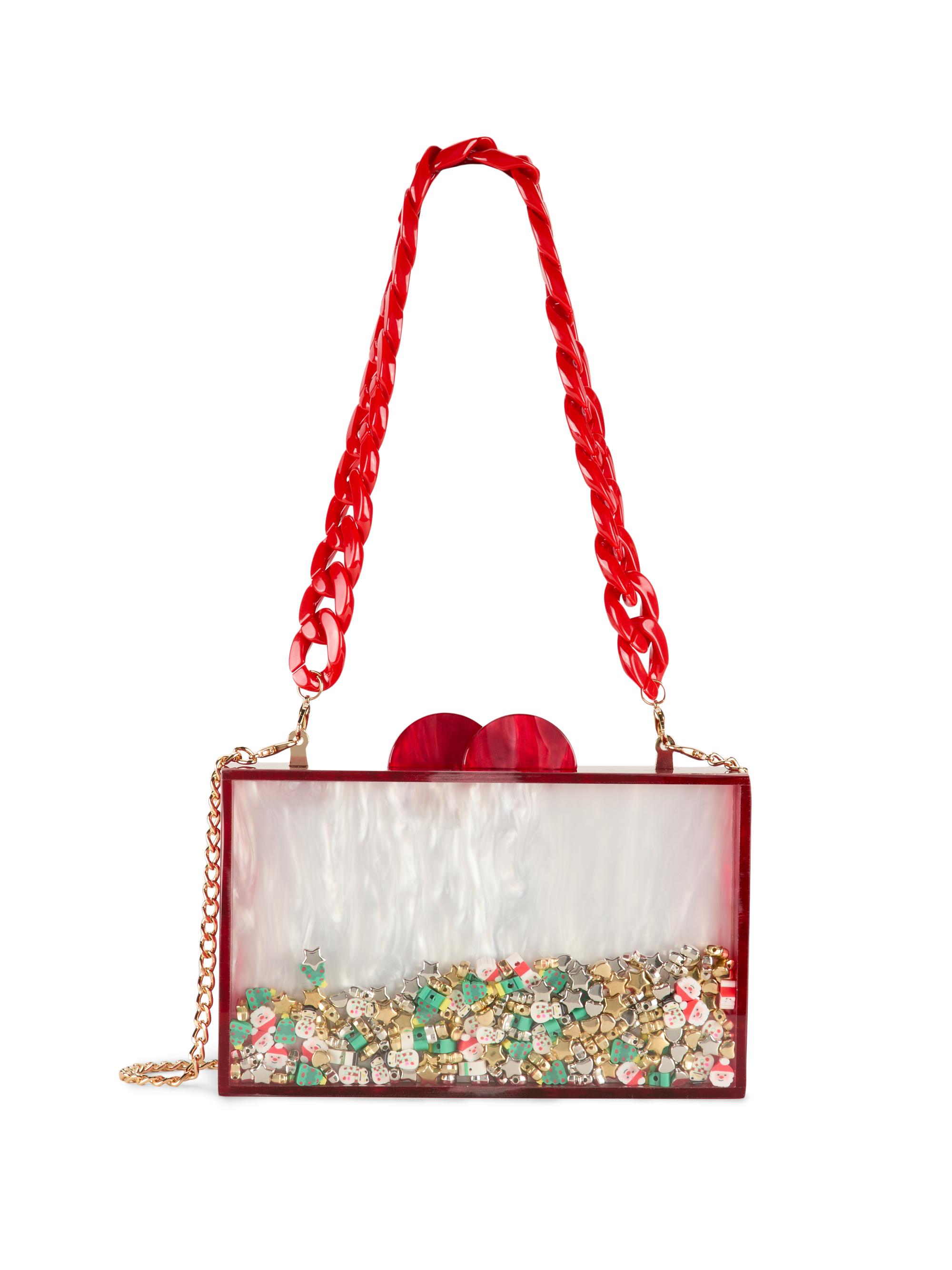 Bari Lynn Charm Acrylic Shaker Bag