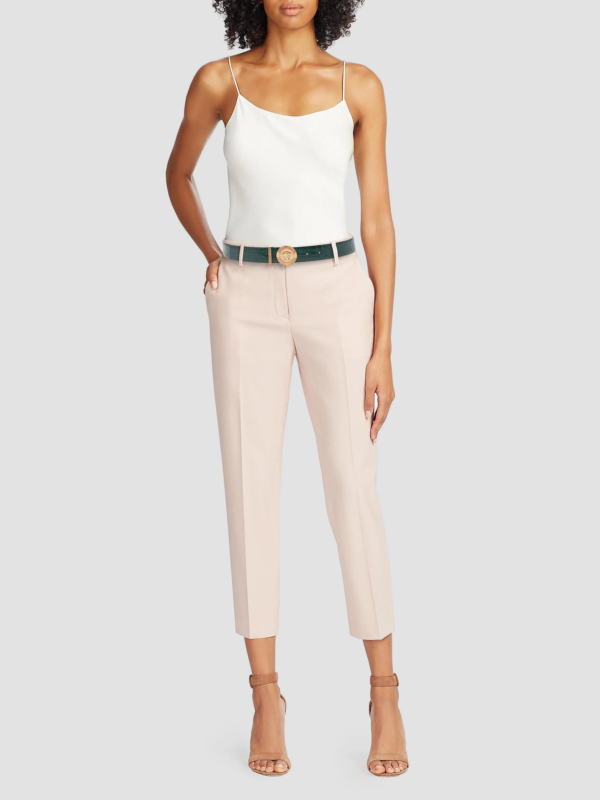 Versace Croc-Embossed Leather Medusa Belt | Saks Fifth Avenue display picture 3
