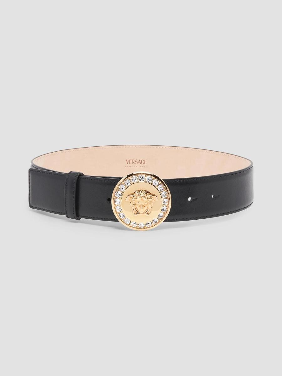 Versace Medusa-Buckle Leather Belt | Saks Fifth Avenue display picture 2