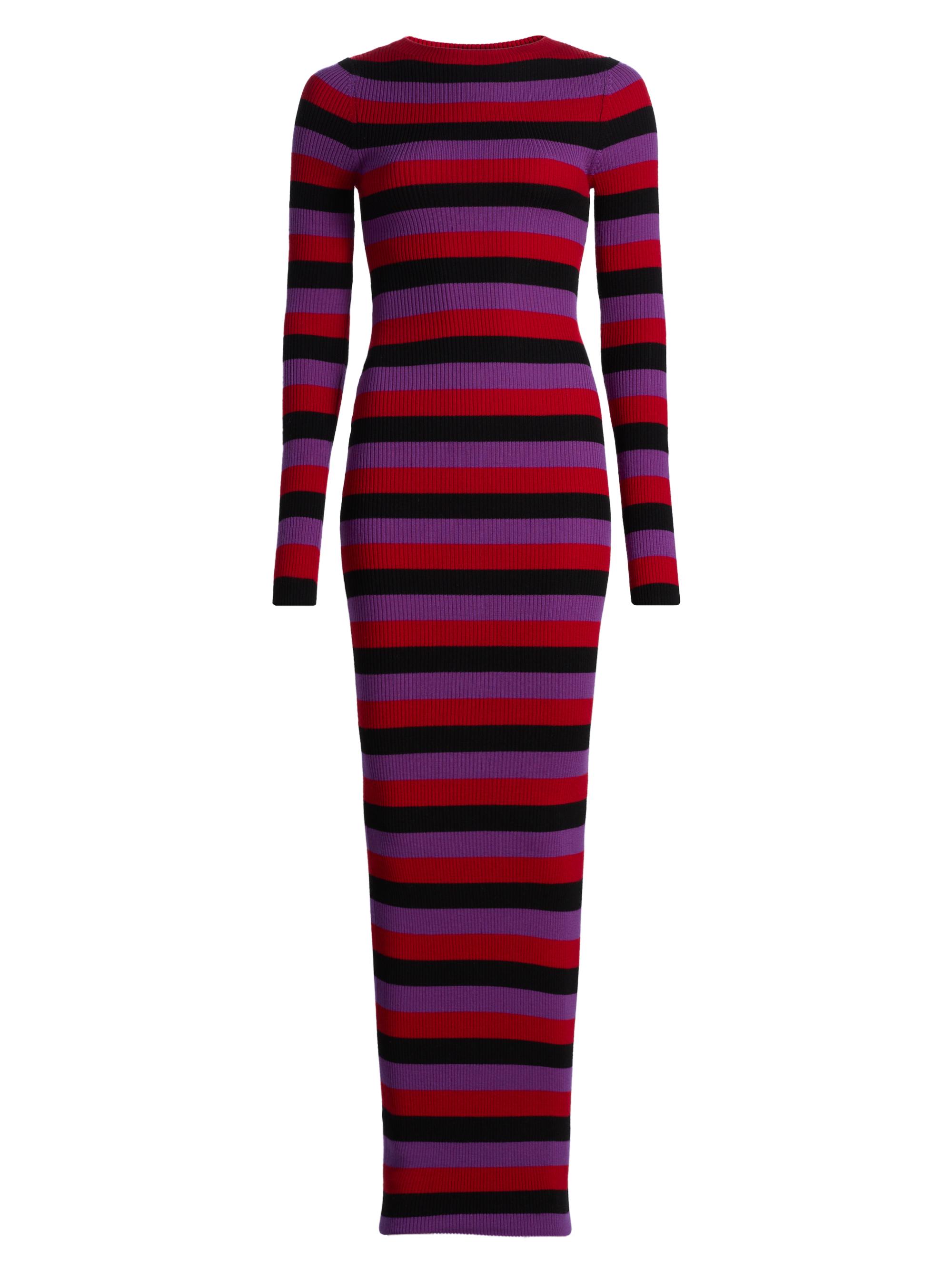 Ronny Kobo Women's Valia Knit Maxi Dress - Red Combo Stripe