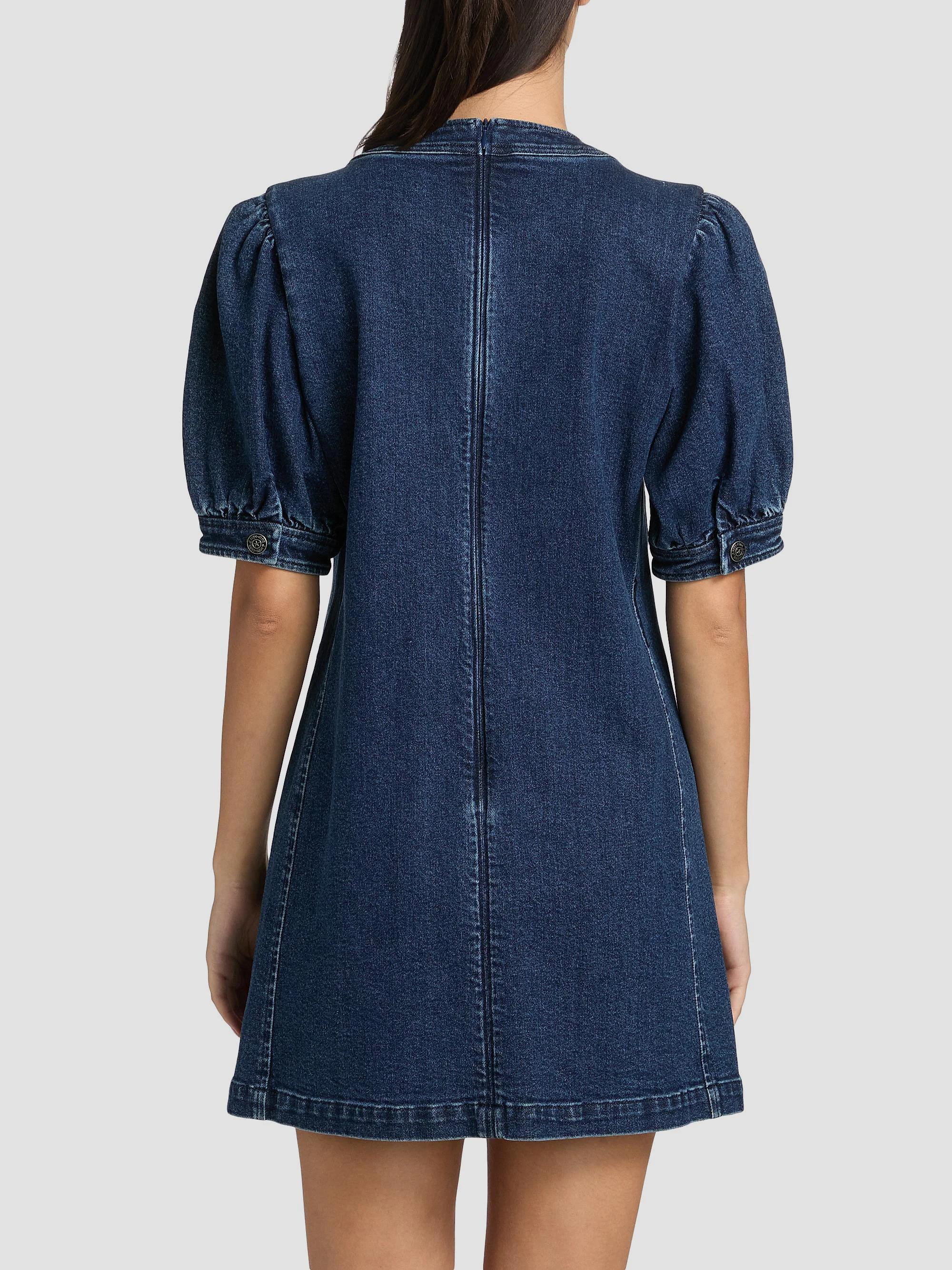Cinq à Sept Monique Rhinestone-Embellished Denim Minidress | Saks