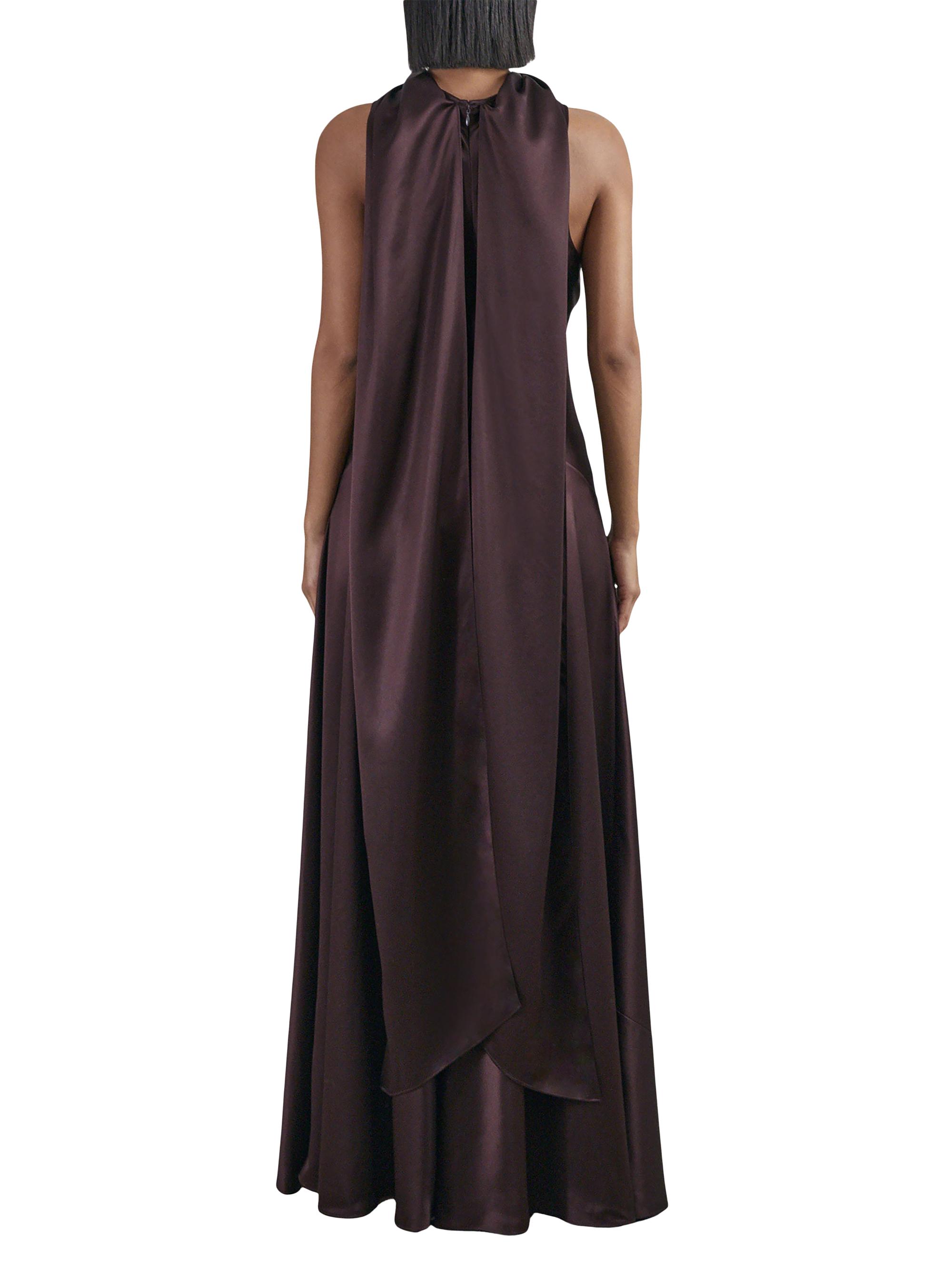 reiss fae satin maxi dress Buy Reiss Green Fae Satin Cape Maxi Dress from Next USA