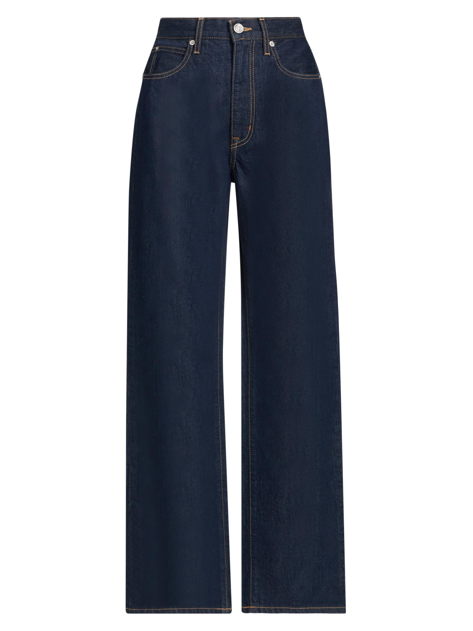 SLVRLAKE Women's London High-Rise Straight-Leg Jeans - Midnight Mile