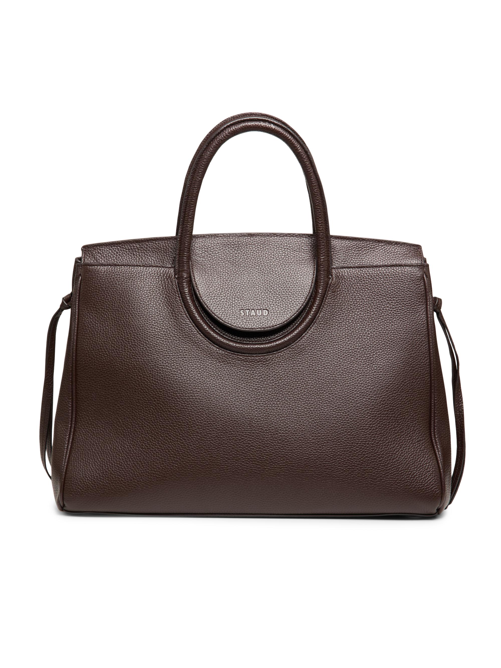 Staud Women's Maude Leather Carryall Tote Bag - Espresso