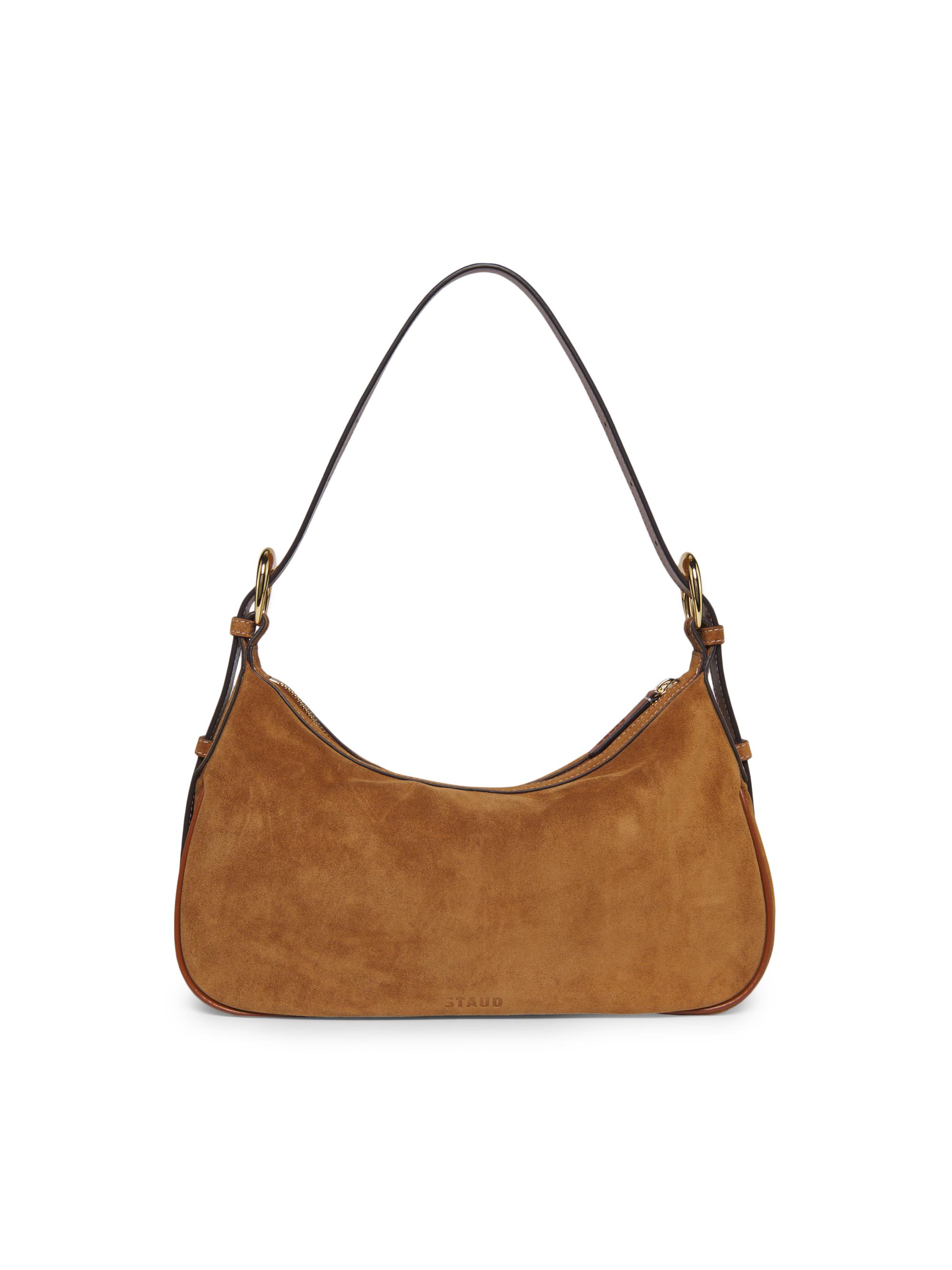 Staud Women's Pine Suede Shoulder Bag - Tan