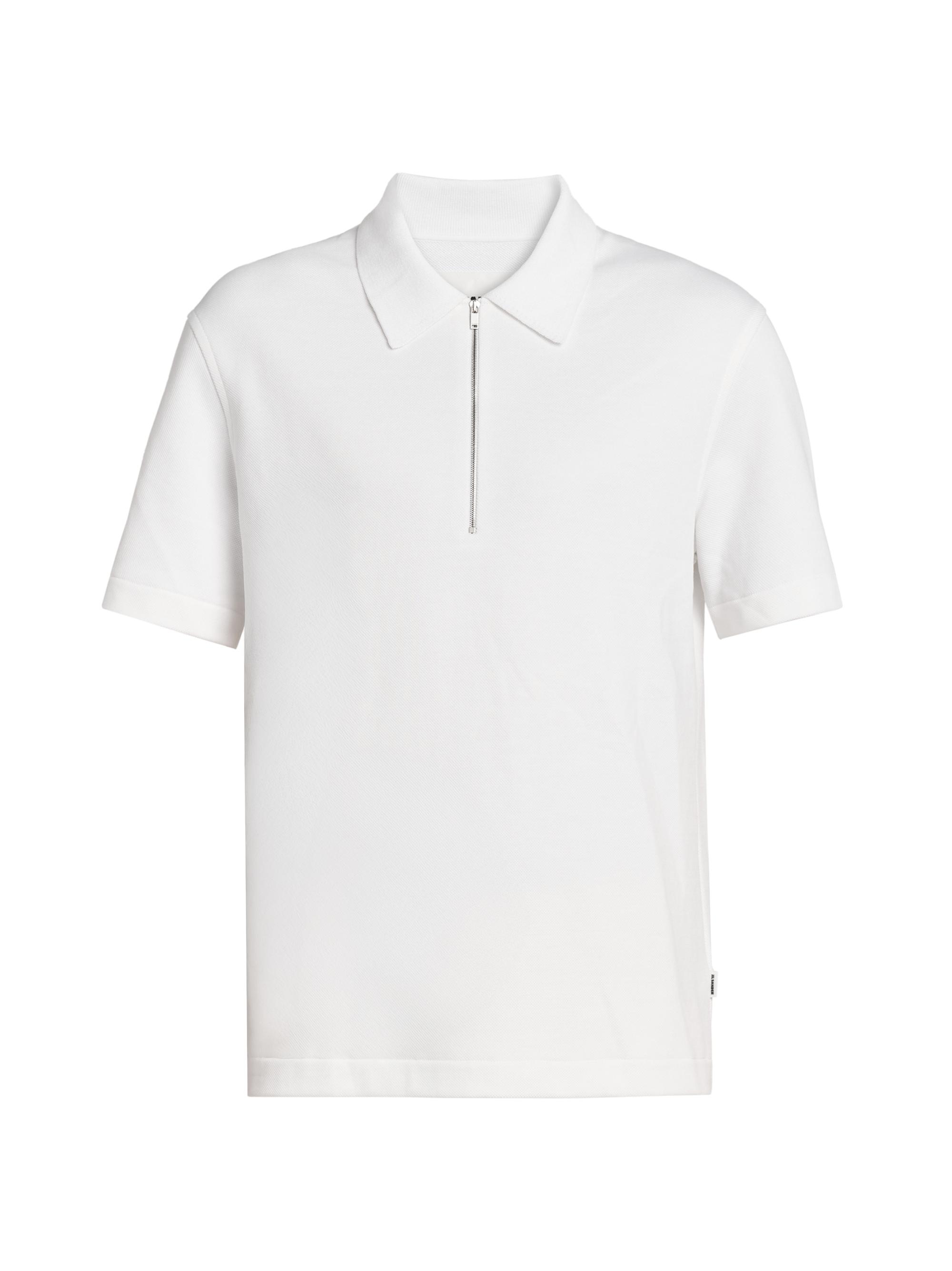 Jil Sander Men's Half-Zip Polo Shirt - Optic White