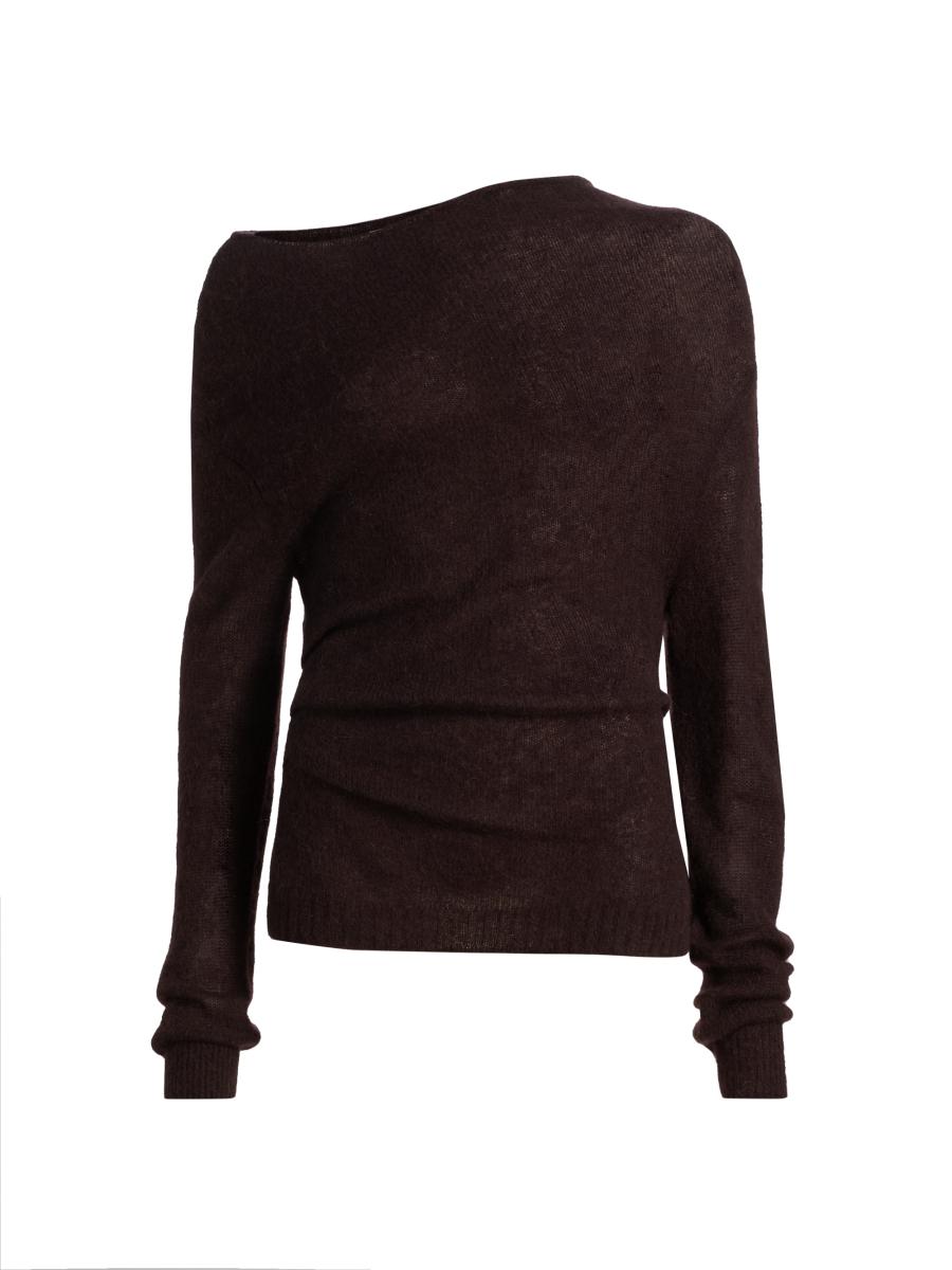 A.l.c Women's Freya Asymmetric Alpaca-blend Sweater In Brown