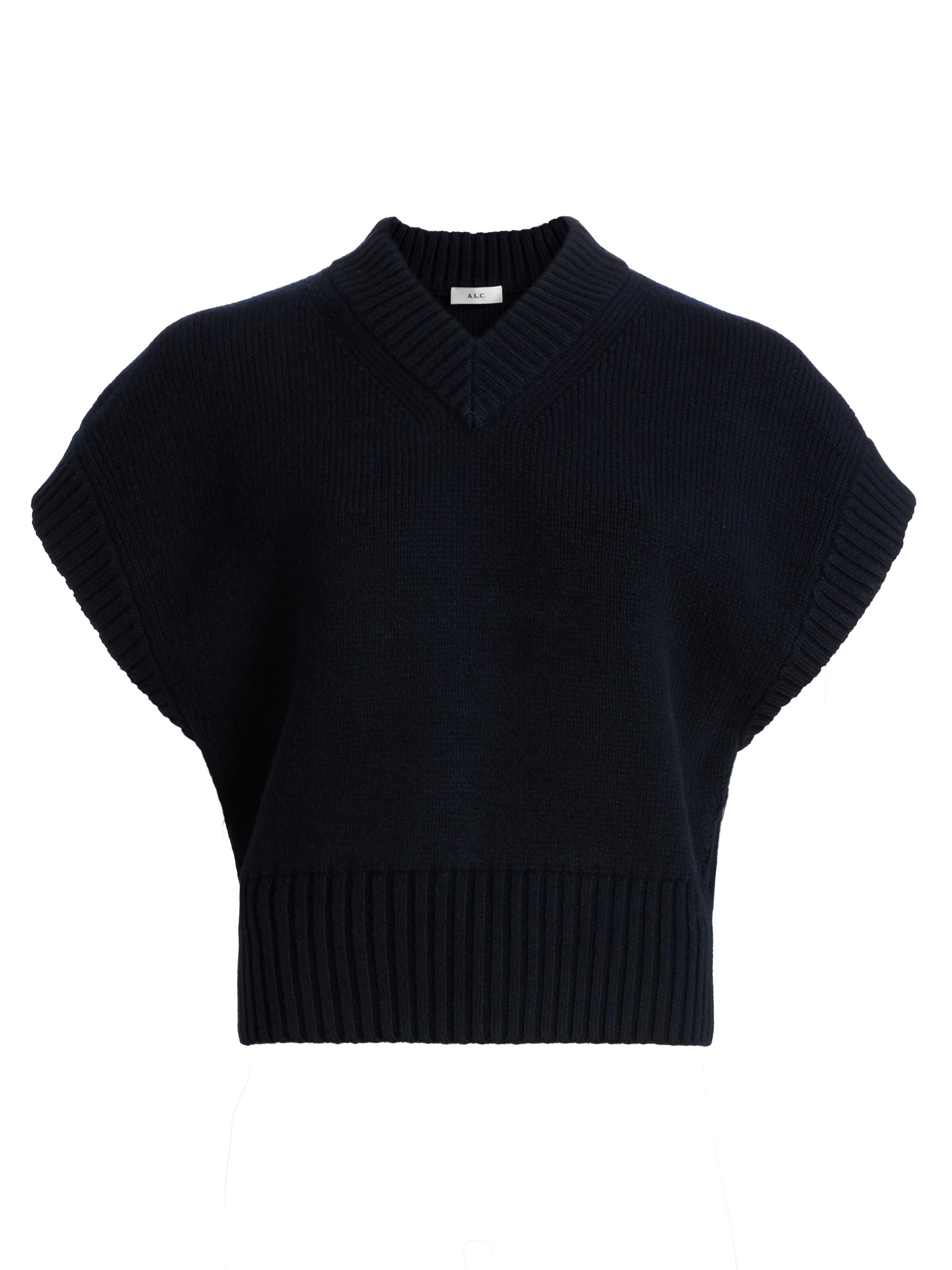 A.L.C. Women's Samson Shrunken Sweater - Navy