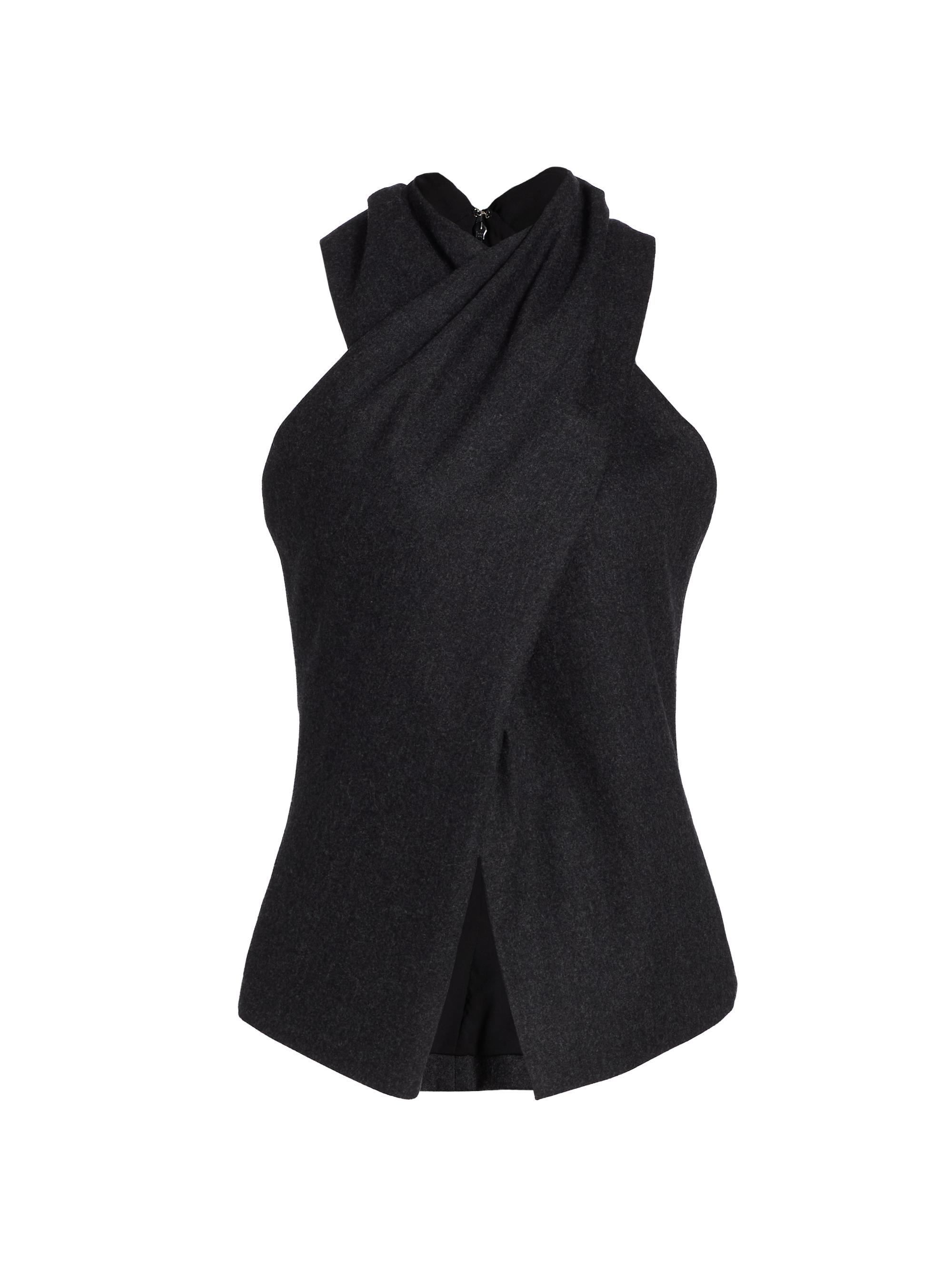 A.L.C. Women's Tess Wool Sleeveless Top - Charcoal