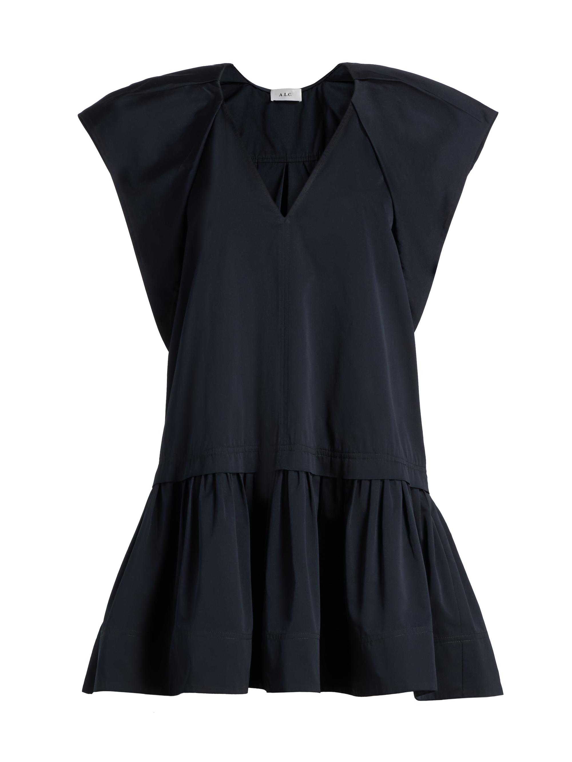 A.L.C. Women's Ember Faille Drop-Waist Minidress - Navy
