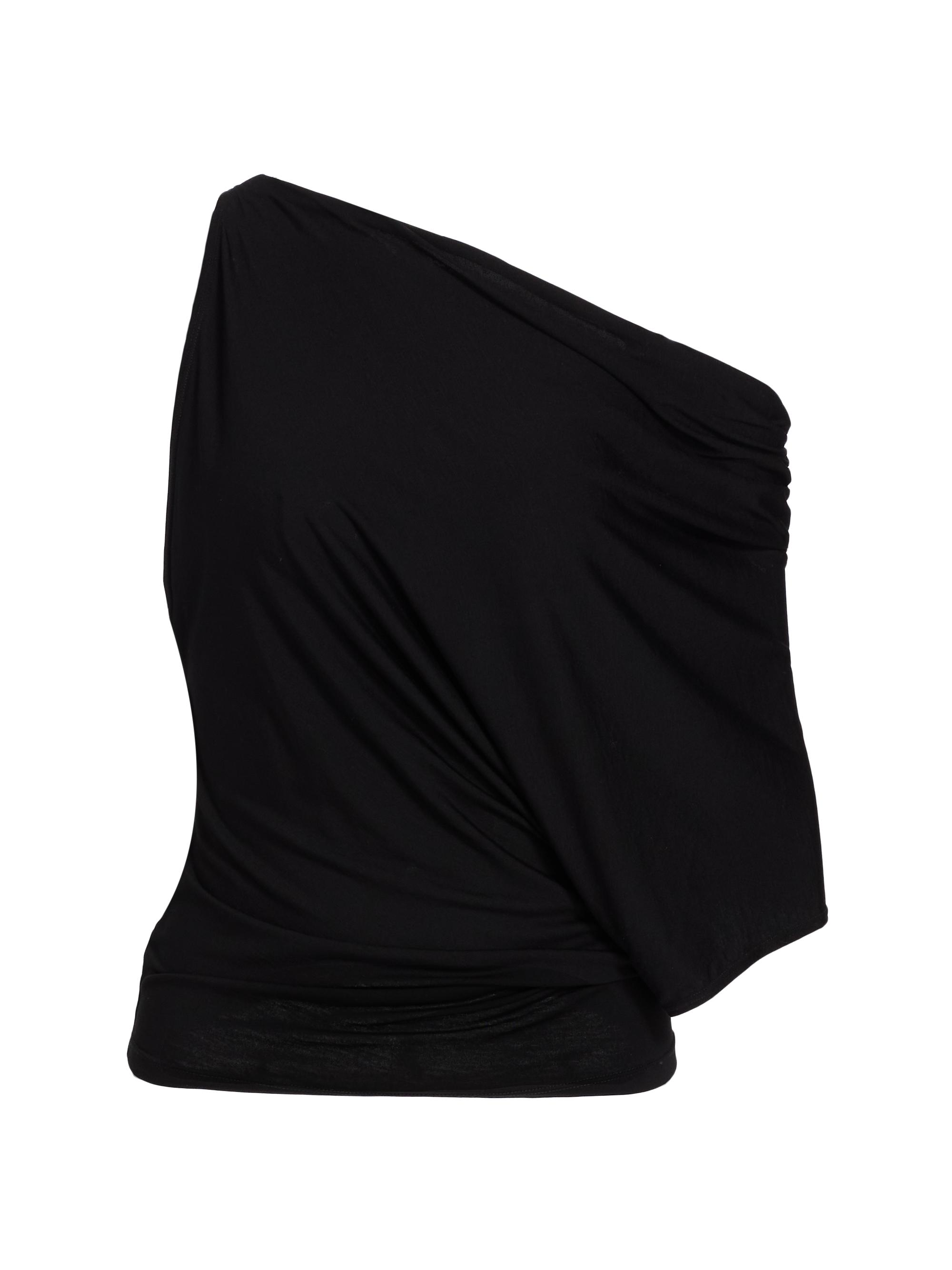 A.L.C. Women's Emi Ruched Off-The-Shoulder T-Shirt - Black