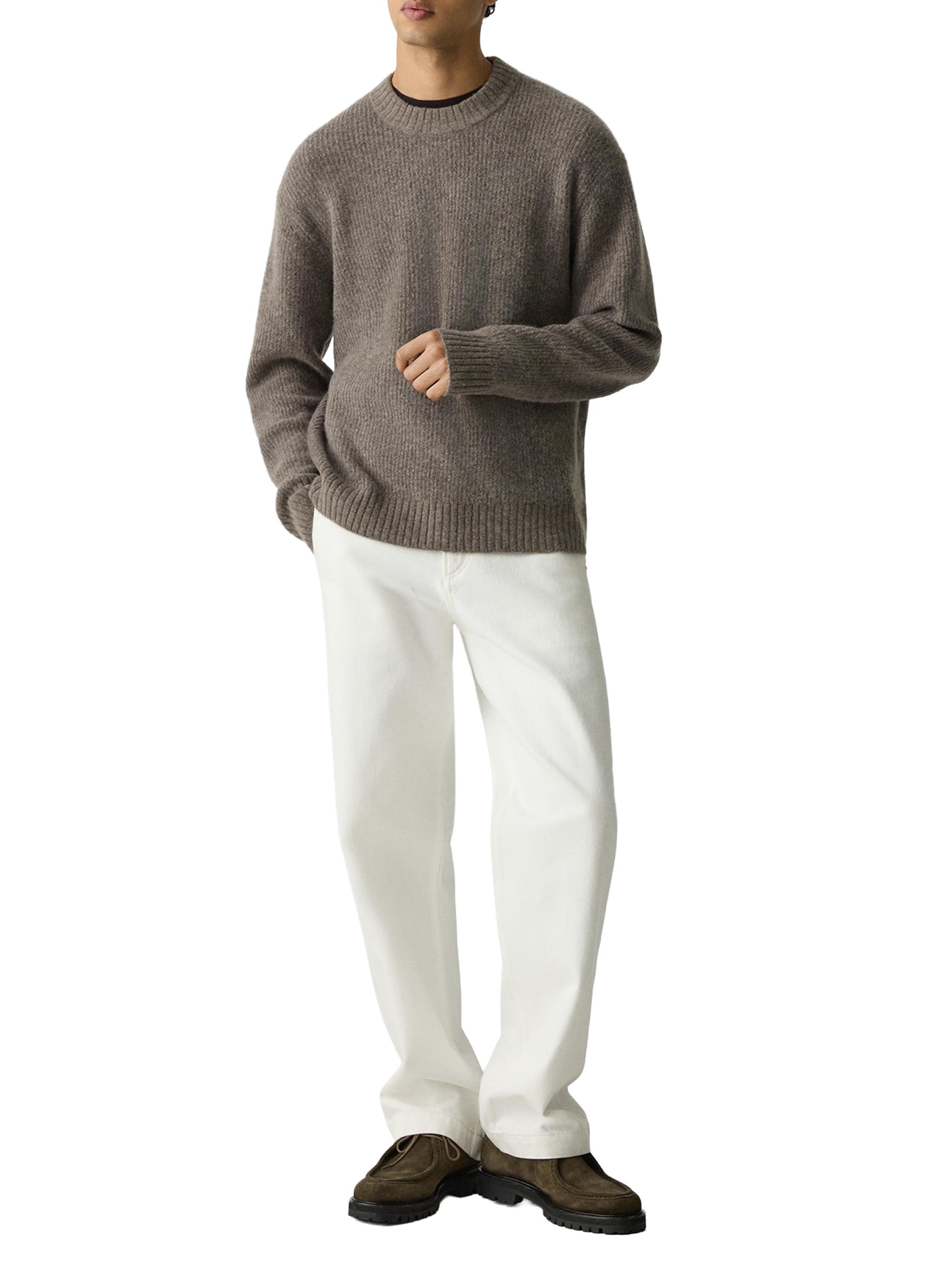 Theory Astor Wool-Blend Rib-Knit Sweater | Saks Fifth Avenue