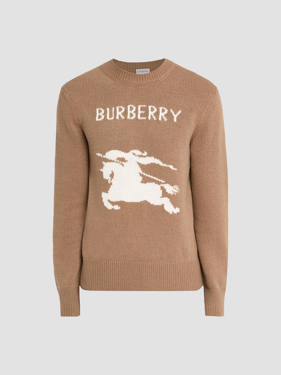 Burberry Cashmere-Blend Logo Sweater | Saks Fifth Avenue