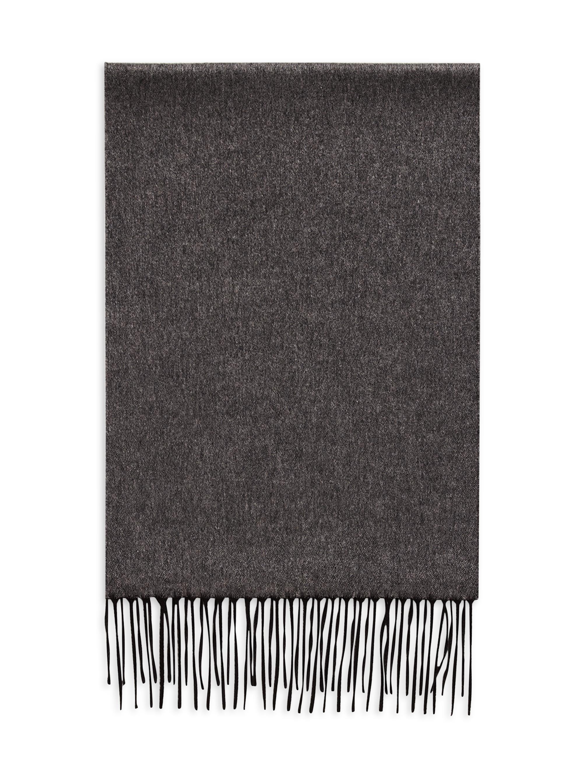 Piacenza 1733 Men's Mirror Reversible Cashmere-Silk Scarf - Black
