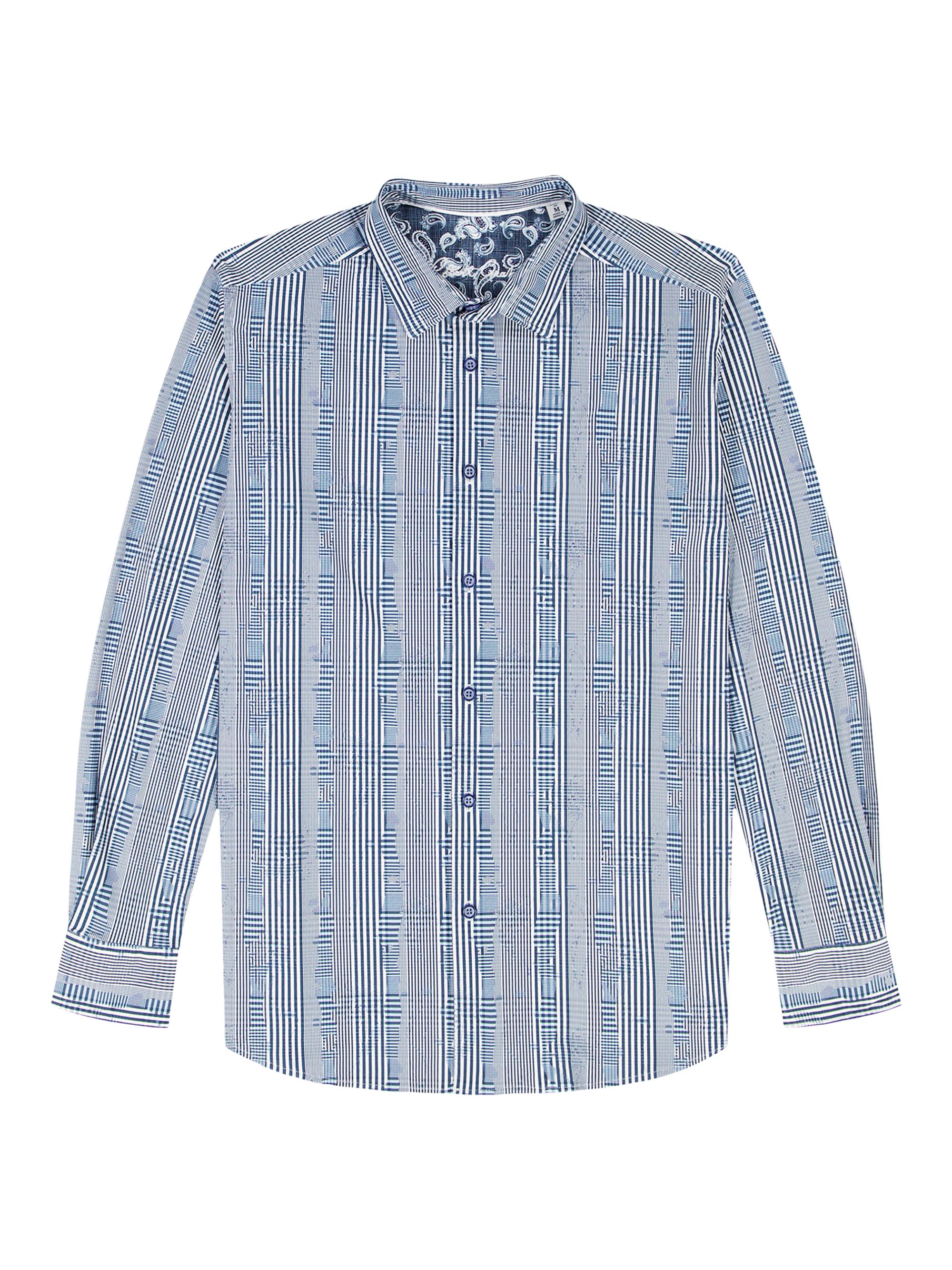 Robert Graham Men's Charnwood Geometric Shirt - Blue